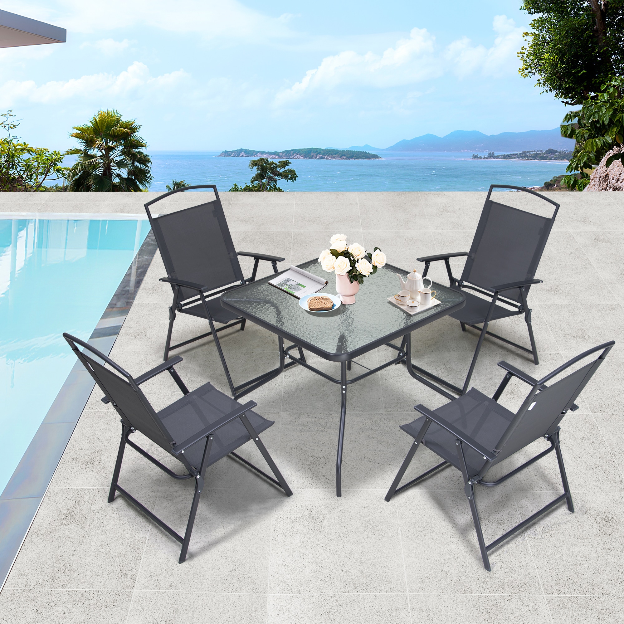 Crestlive Products CL-DC001GRY Patio-Conversation-Sets - View #2