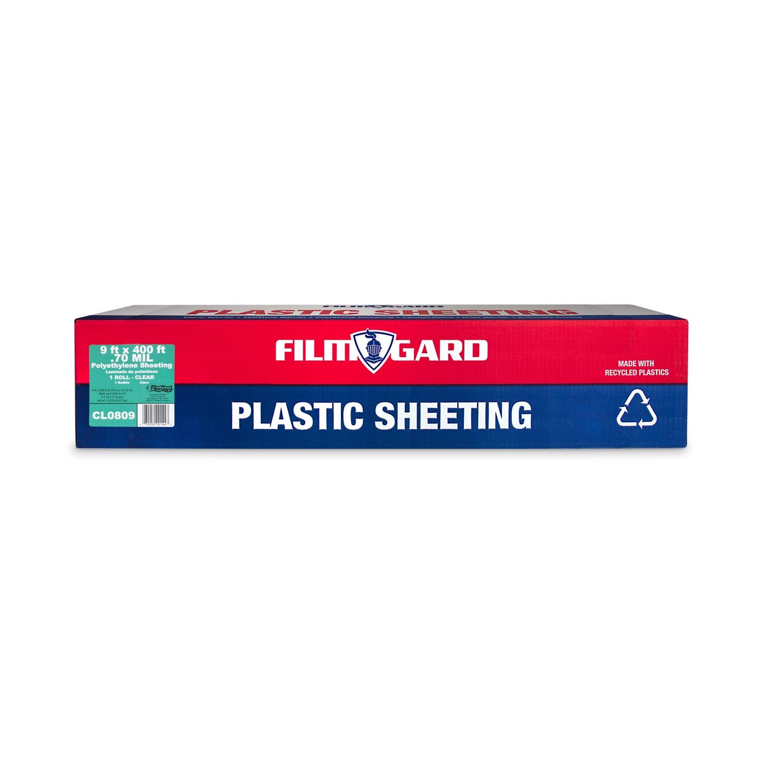 Film-Gard Film Gard 9 ft. W X 400 ft. L X 0.7 mil Plastic Sheeting