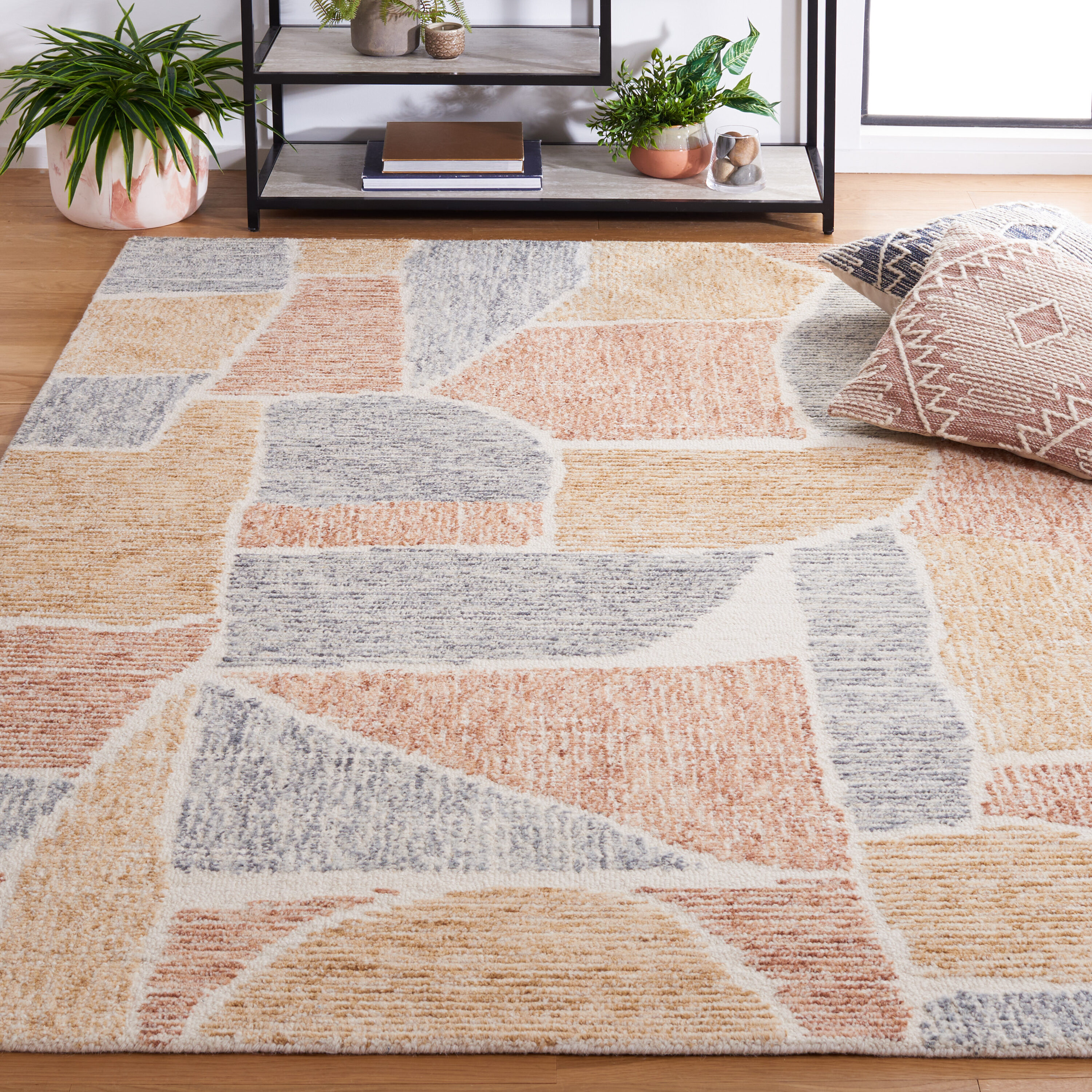  Metro 475 Taupe/Gray Contemporary 5Ft x 8Ft Medium Rectangle Rug
