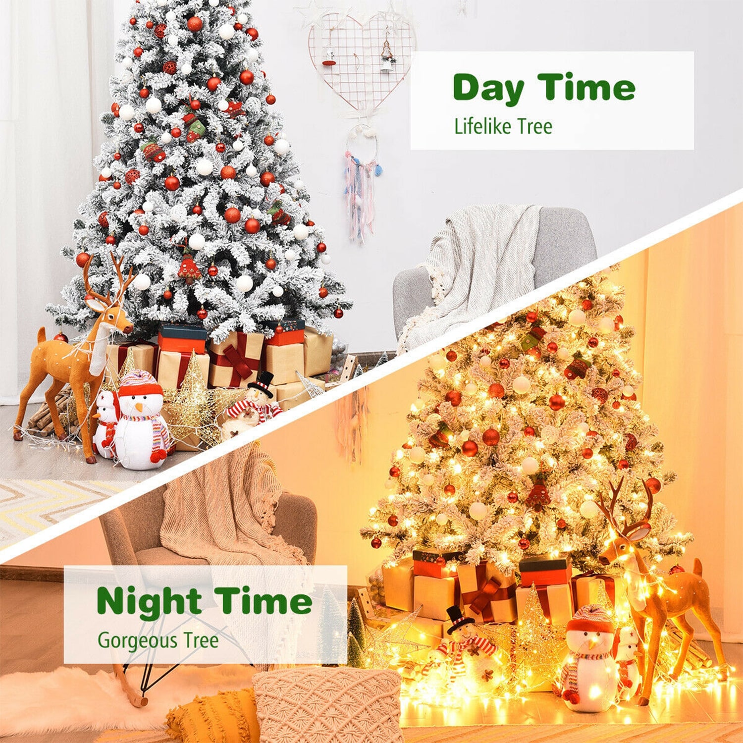 WELLFOR HYJ22730 Artificial-Christmas-Trees - View #6