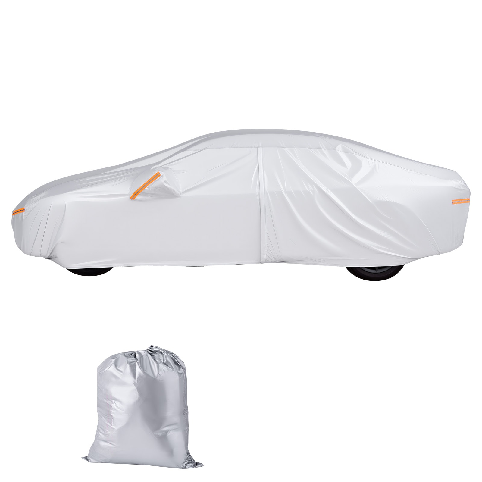 GIVIMO Custom-Fit Toyota Camry Car Cover Waterproof All-Weather Mid-Size Sedan Cover with Door Zipper Cotton Lining and Reflective Strips for Sun Rain Snow Frost and Dust #LW038GIVSS945