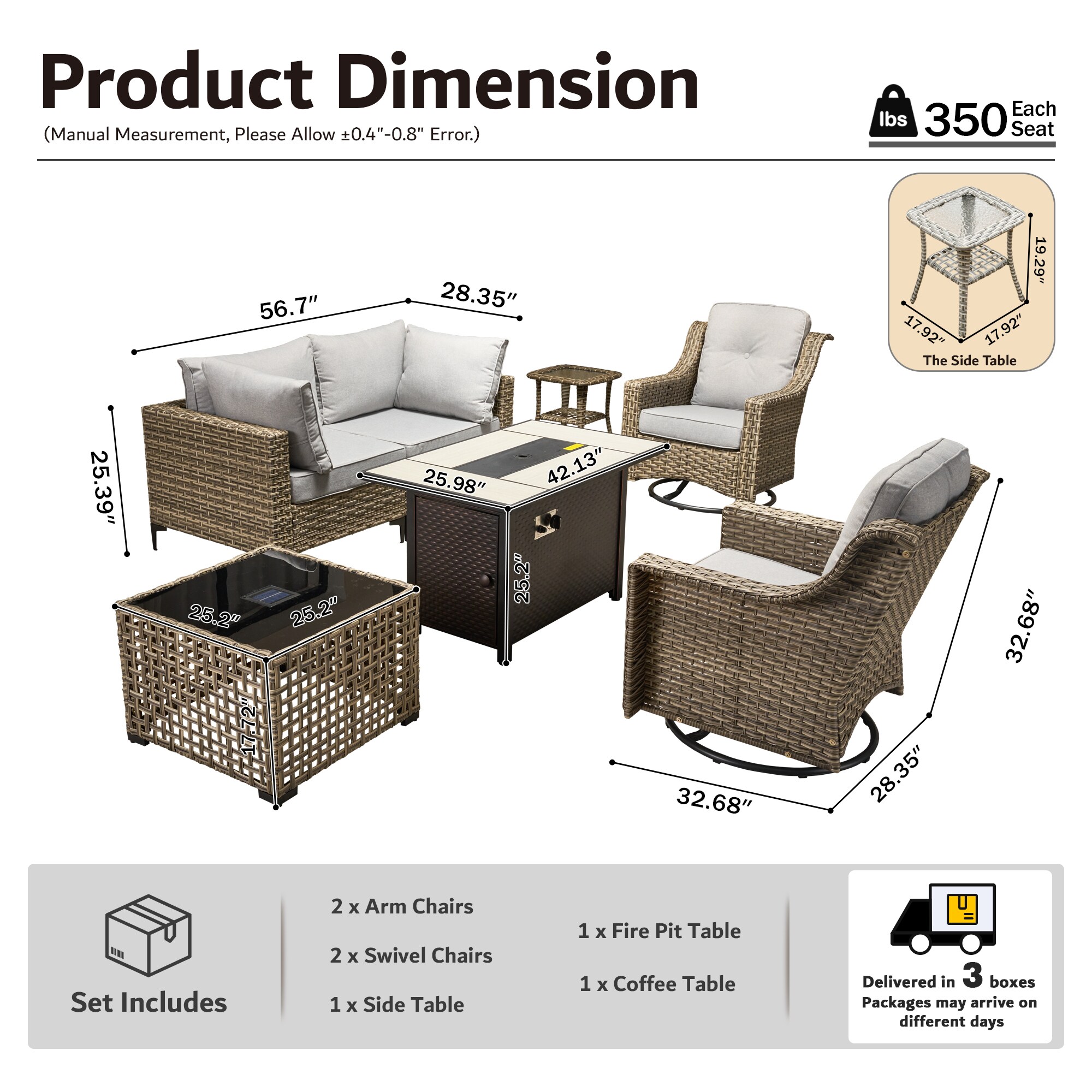 XIZZI XISKT4174-RC3IFP Patio-Conversation-Sets - View #8