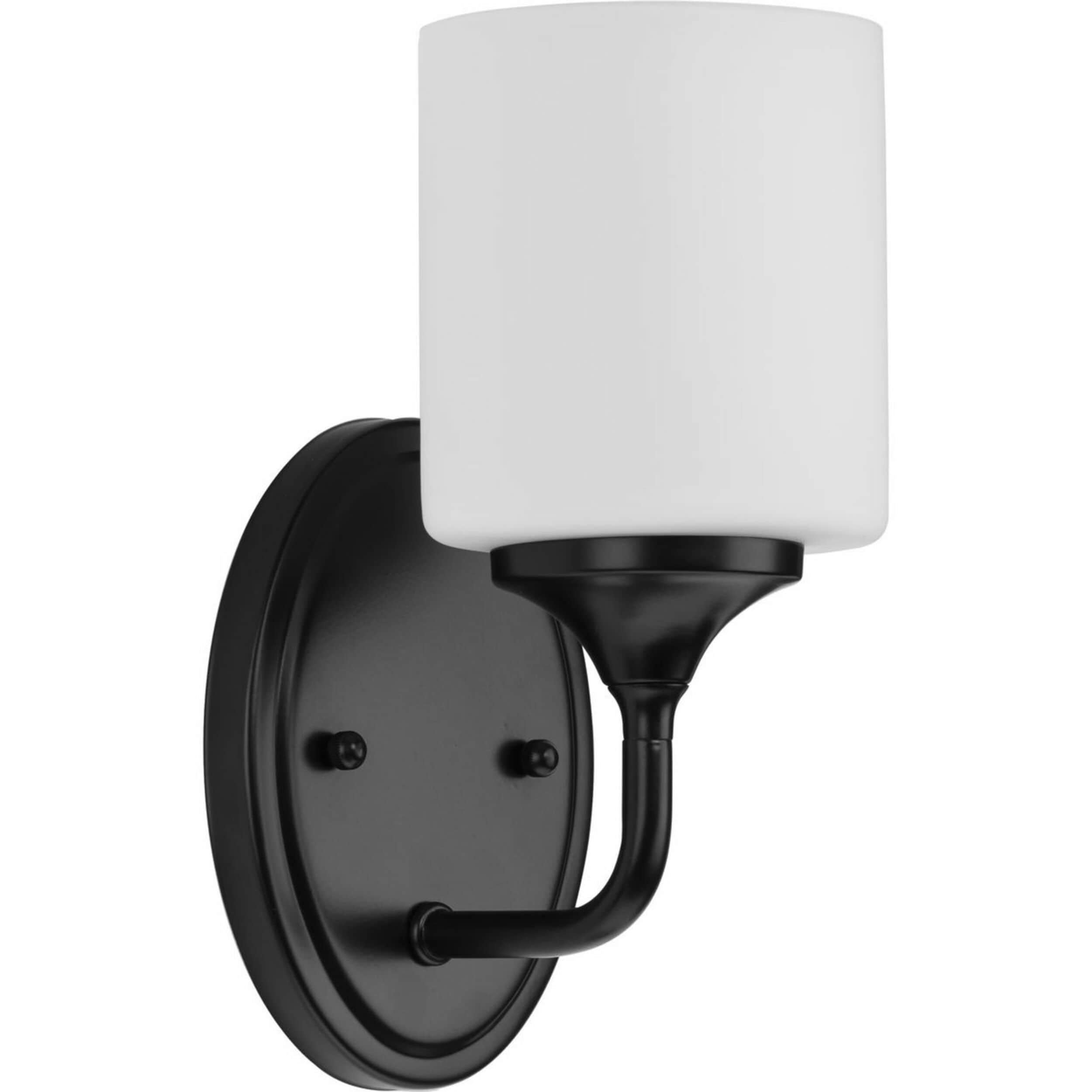 Progress Lighting P2801-31M Lynzie 5.25-in 1 -Light Matte Black Transitional Vanity light