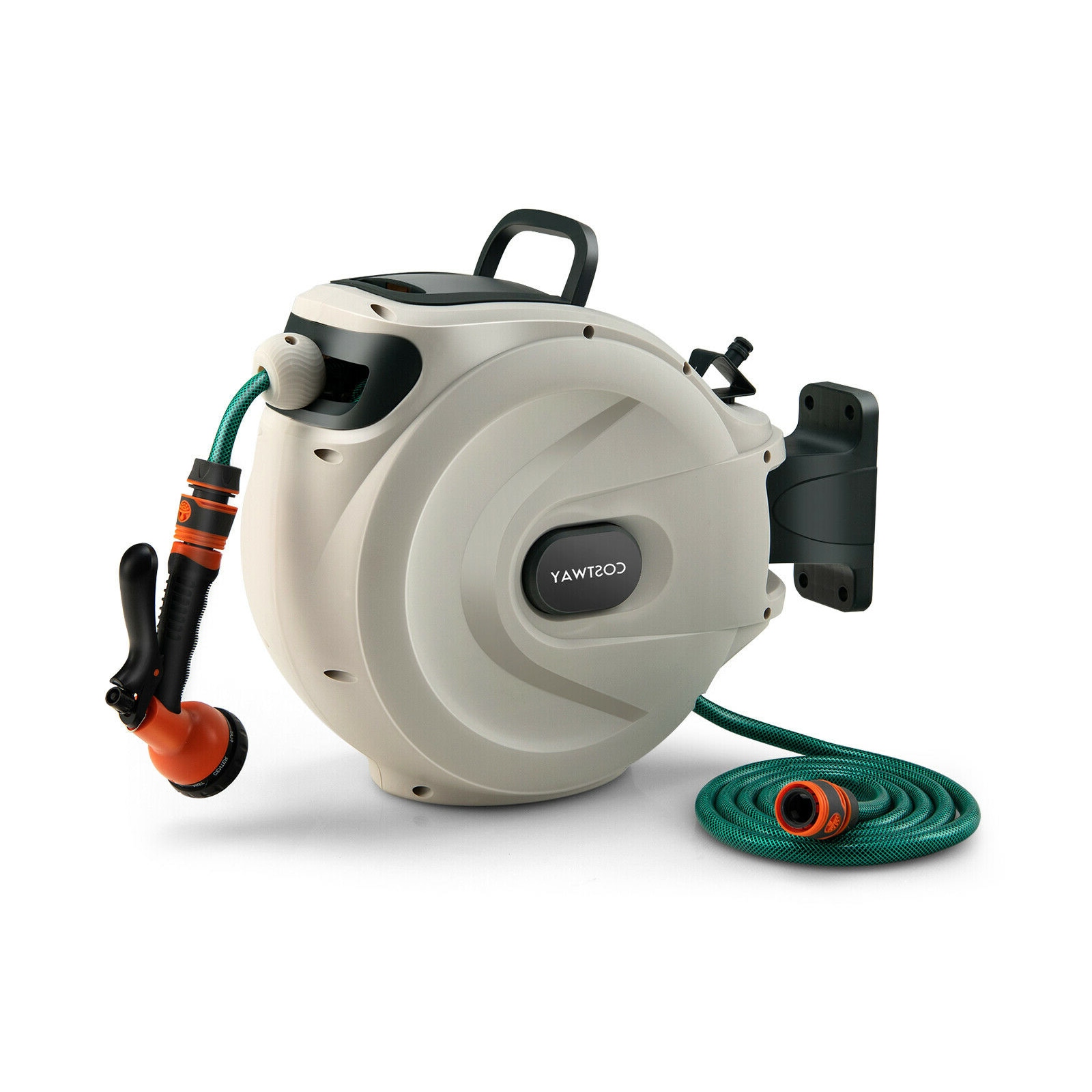 WELLFOR Plastic 49-ft Wall-mount Hose Reel in the Garden Hose Reels  department at