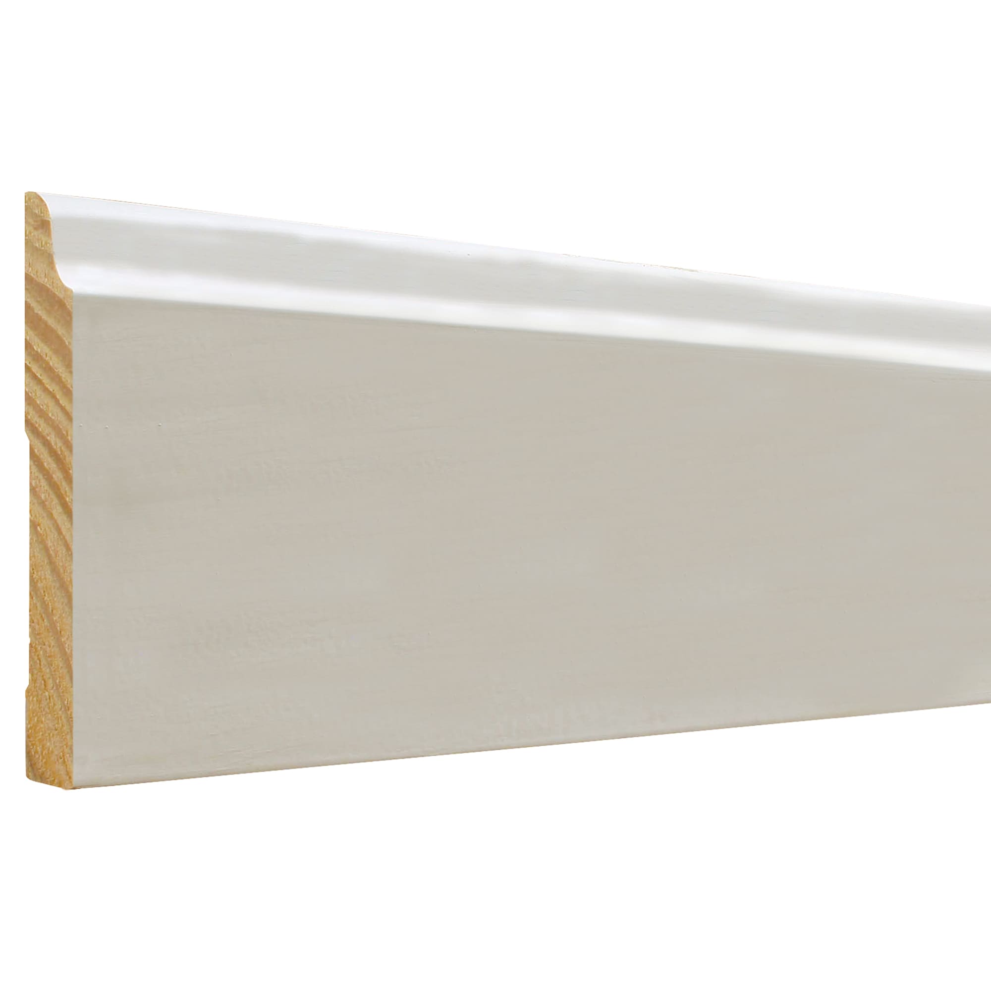  1080970 9/16-in x 3-1/2-in x 4-ft Colonial Primed Pine 662 Baseboard