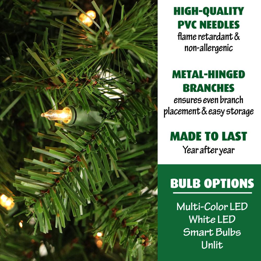Fraser Hill Farm FFCO090G-5GRB Artificial-Christmas-Garland - View #3