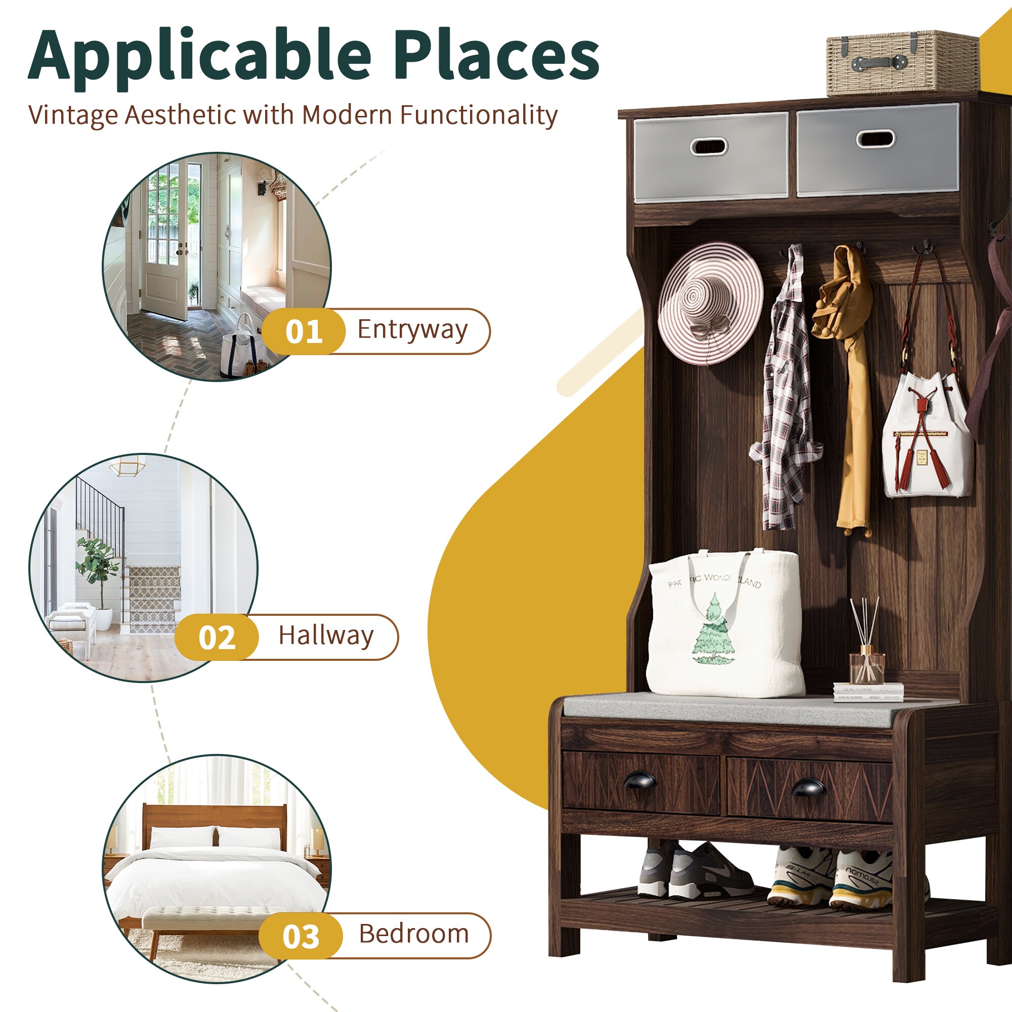 ModernLuxe L3P-N724P184891D Coatrack-Stands-Pedestals - View #3