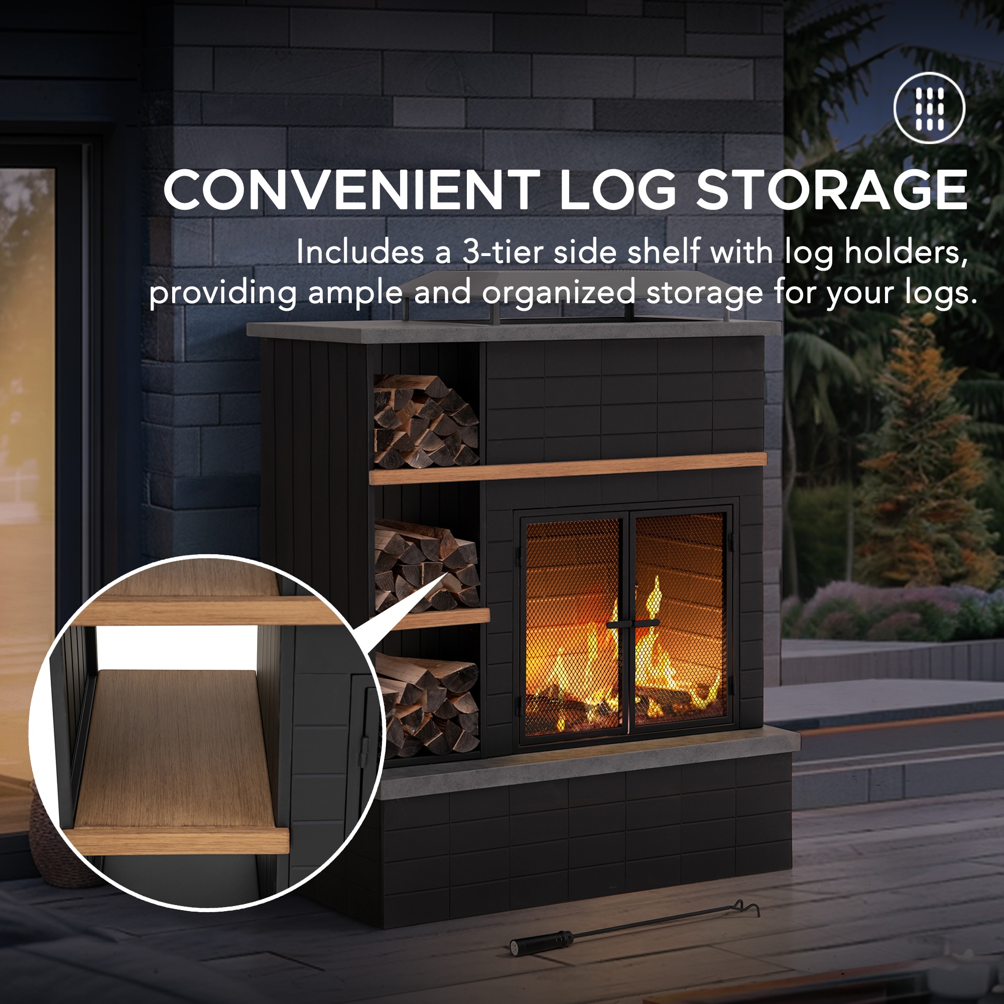 Sunjoy A304006000 Outdoor-Woodburning-Firepits - View #8
