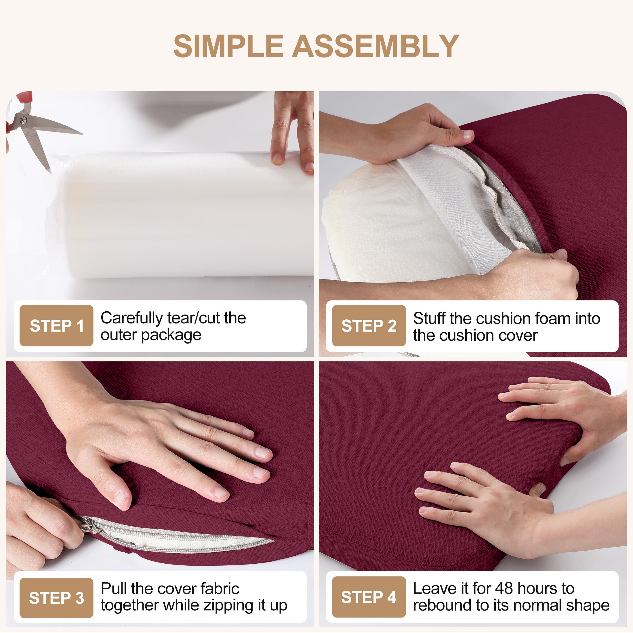 AAAAAcessories LS-DCCLU-JIUHONG-2P Indoor-Chair-Cushions - View #9