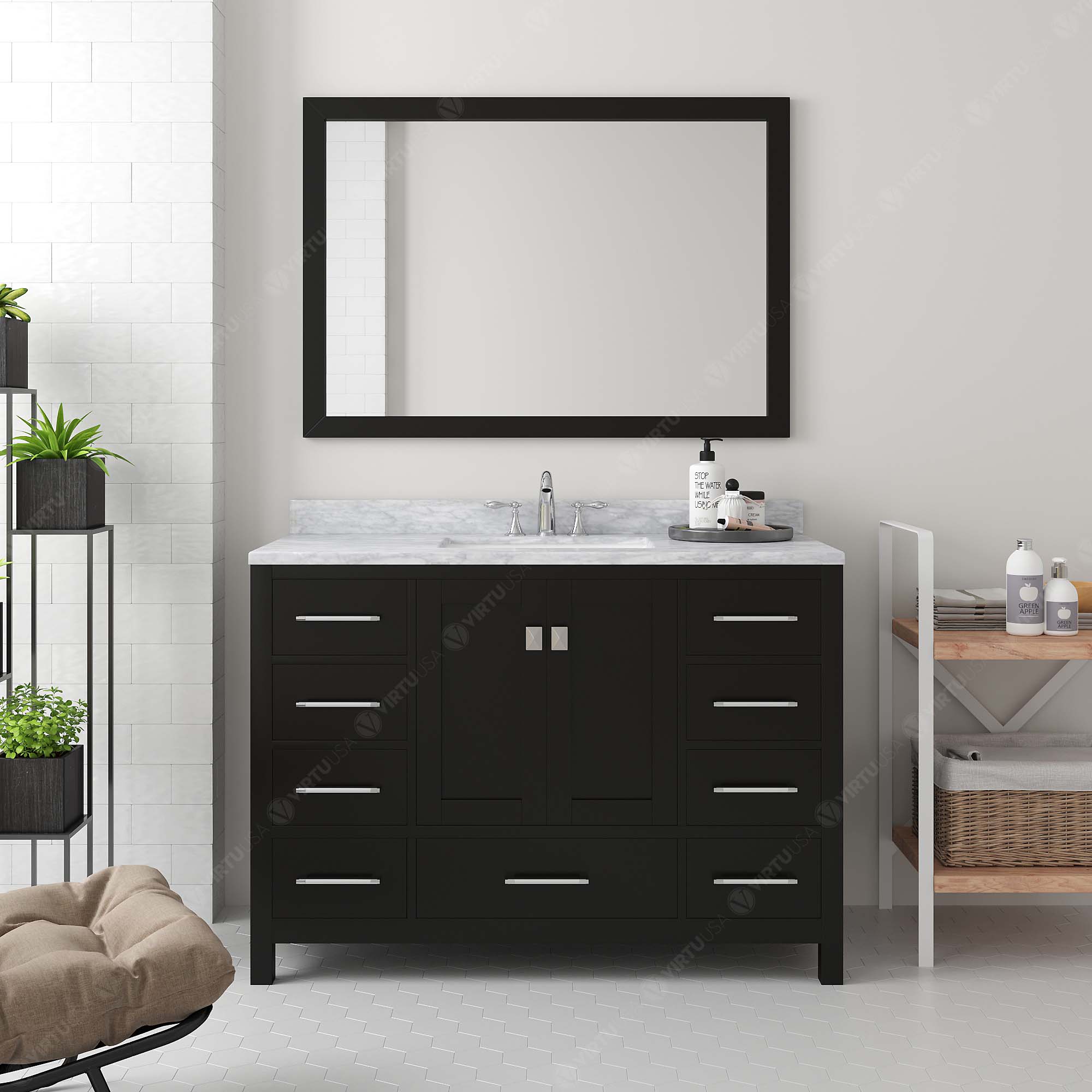 Virtu USA GS-50048-WMSQ-ES-NM Bath-Vanity-Combo - View #2
