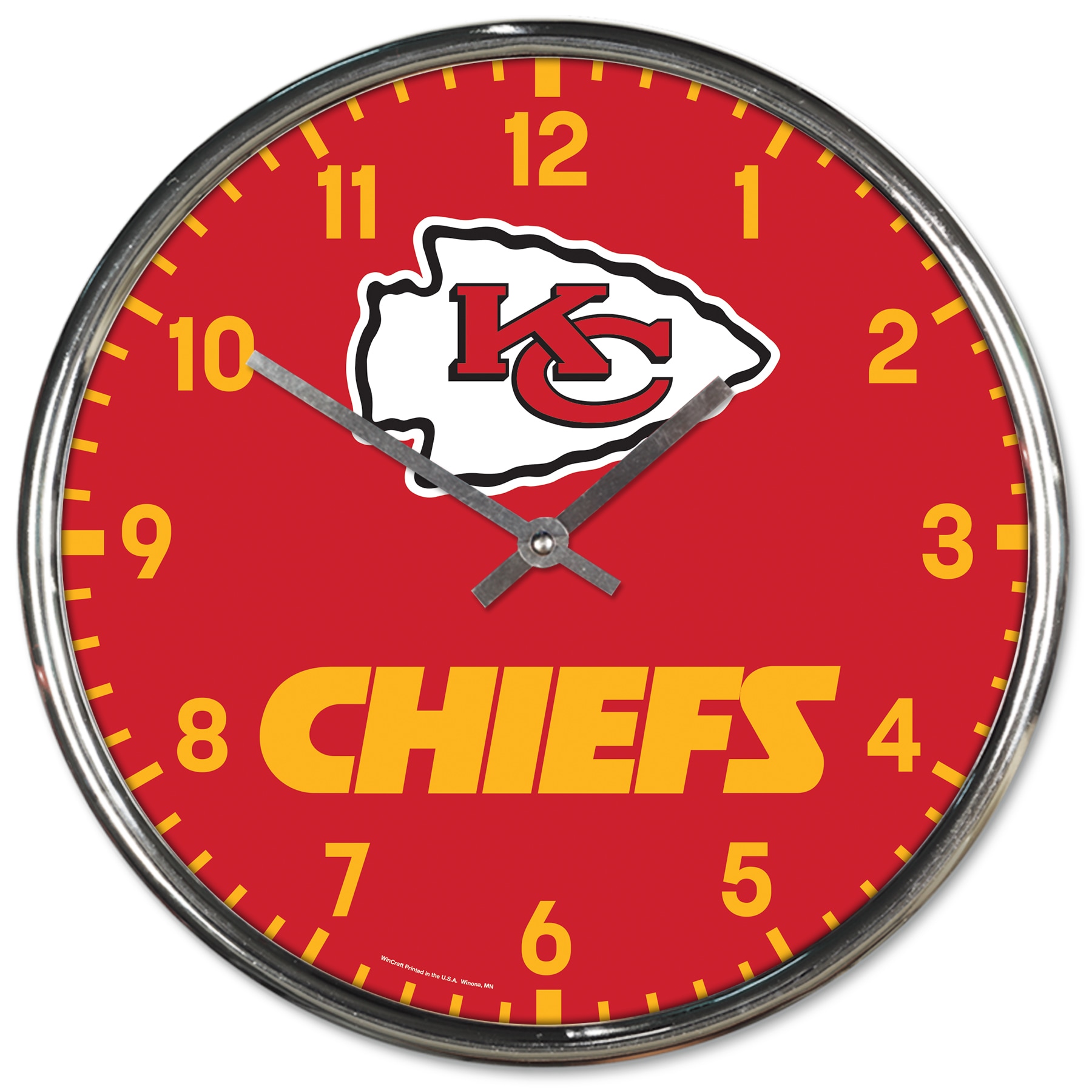 WinCraft Sports Analog Round Wall Traditional
