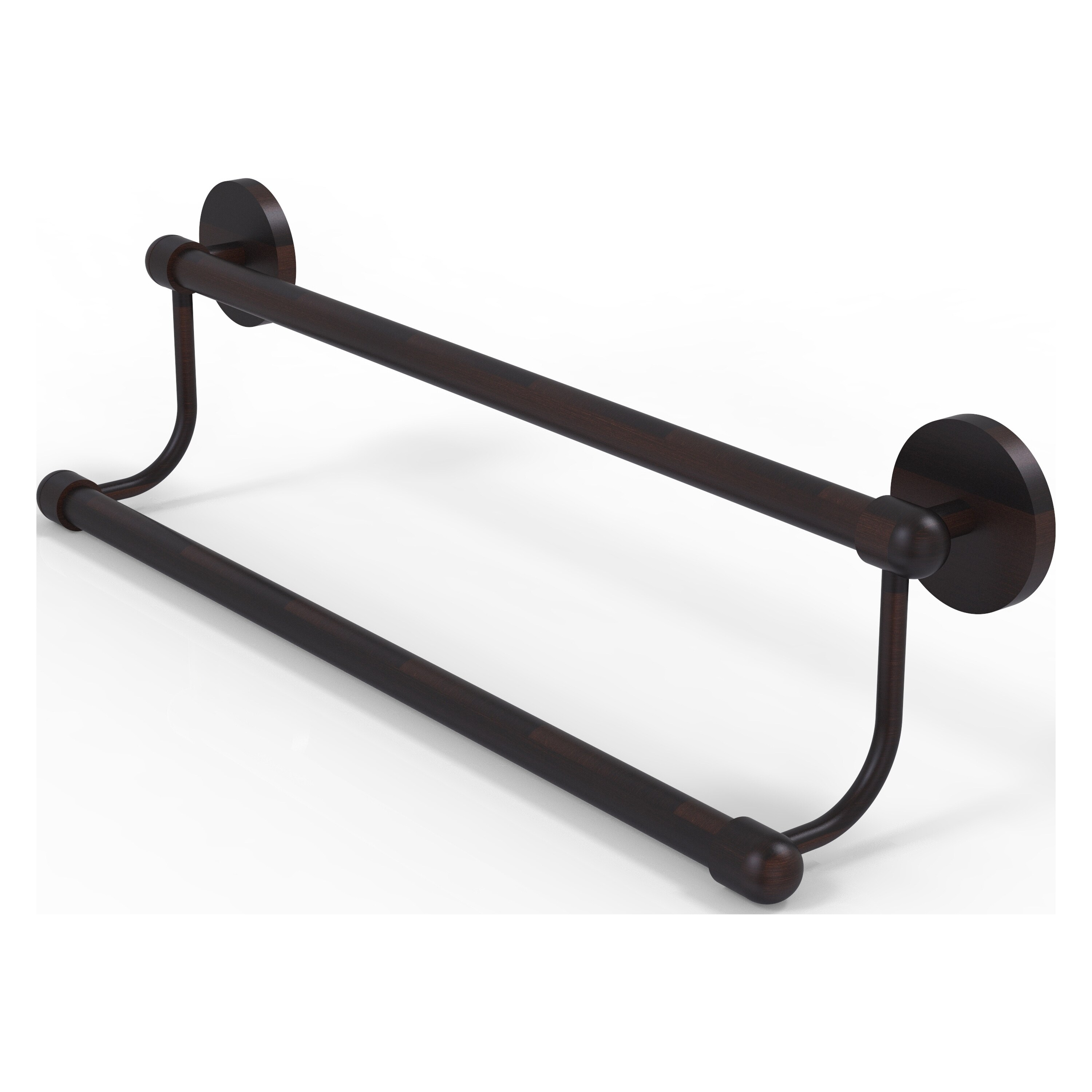Allied Brass TA-72/18-VB Tango 18-in double Venetian Bronze Wall mount Double Towel Bar