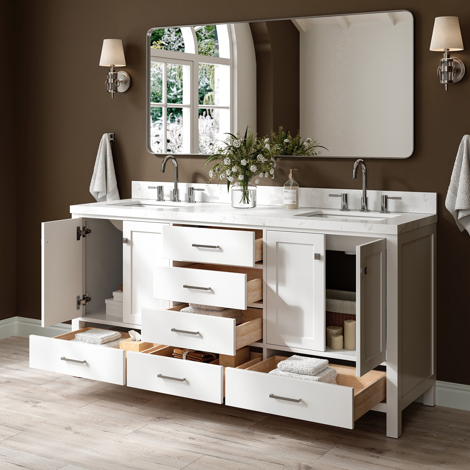 ARIEL A073D-BC-WHT vanities - View #3