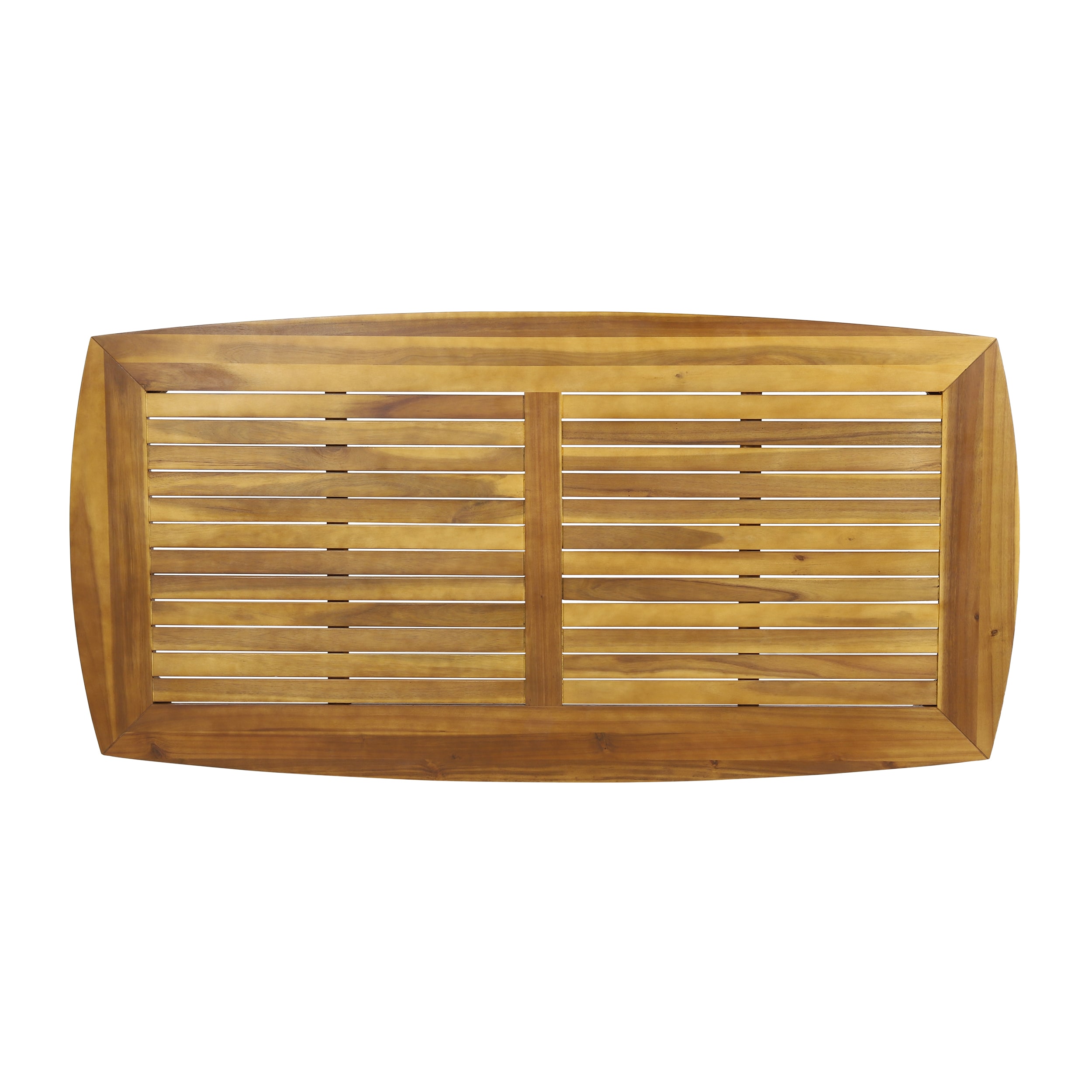 Natural Acacia Wood Outdoor Rectangle Dining Table