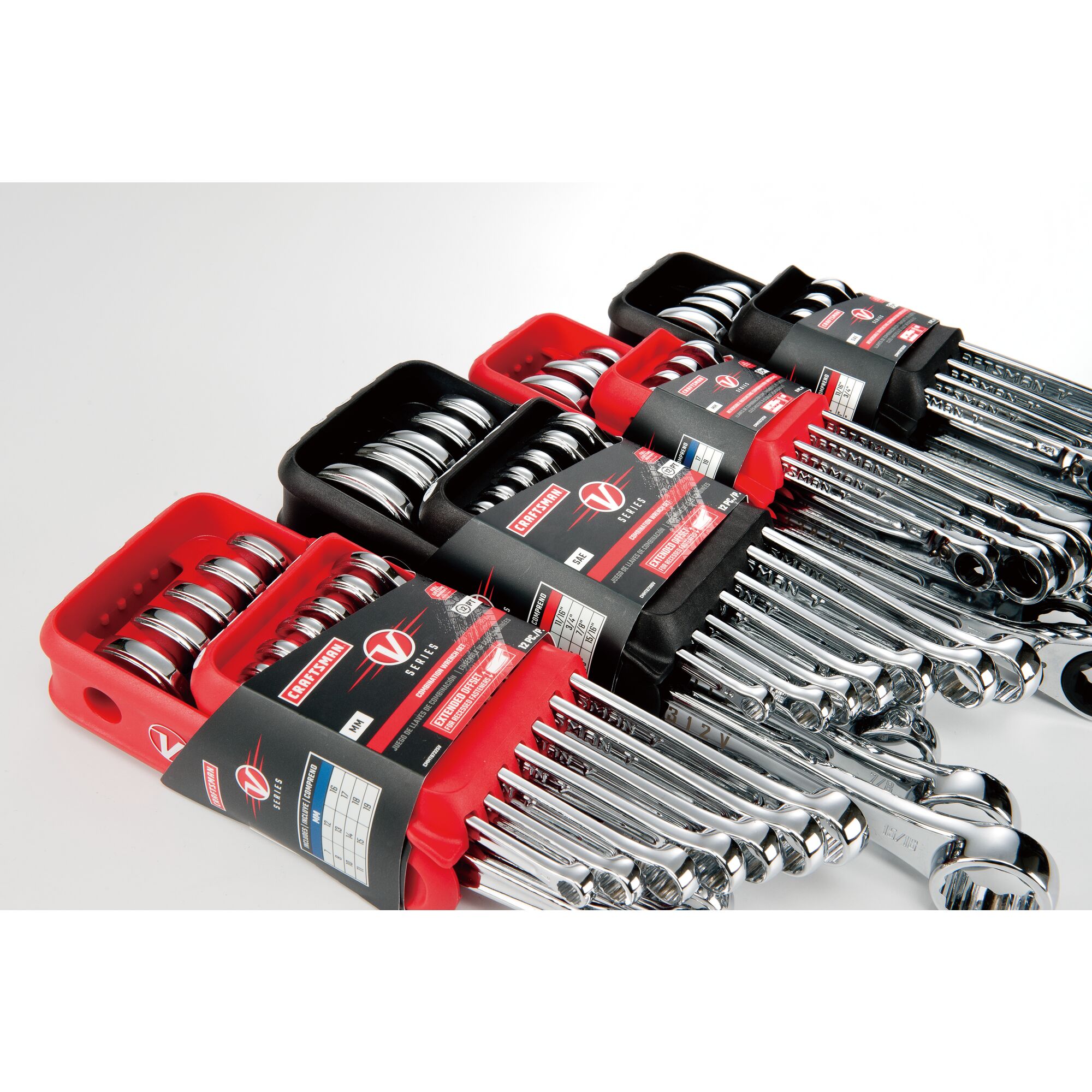 CRAFTSMAN V-Series 8-Piece Set 12-point Metric Ratchet Wrench in the Ratchet  Wrenches  Sets department at