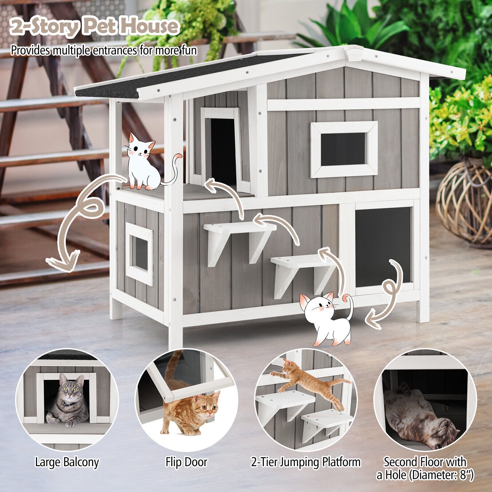 LIVIZA CTJ10061GR Dog-Houses - View #5