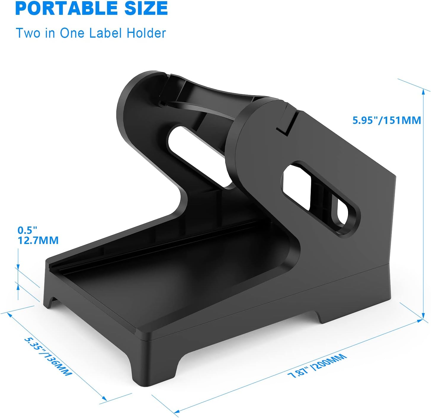 Etokfoks Thermal Label Holder Stand for Roll and Fan Fold Labels ...