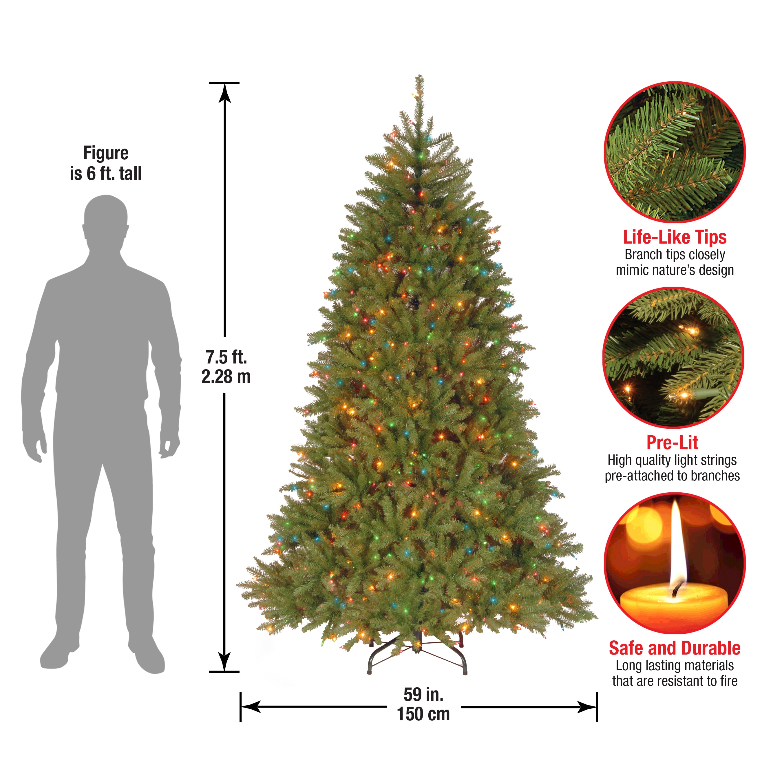 National Tree Company DUH-75RLO Artificial-Christmas-Trees - View #7