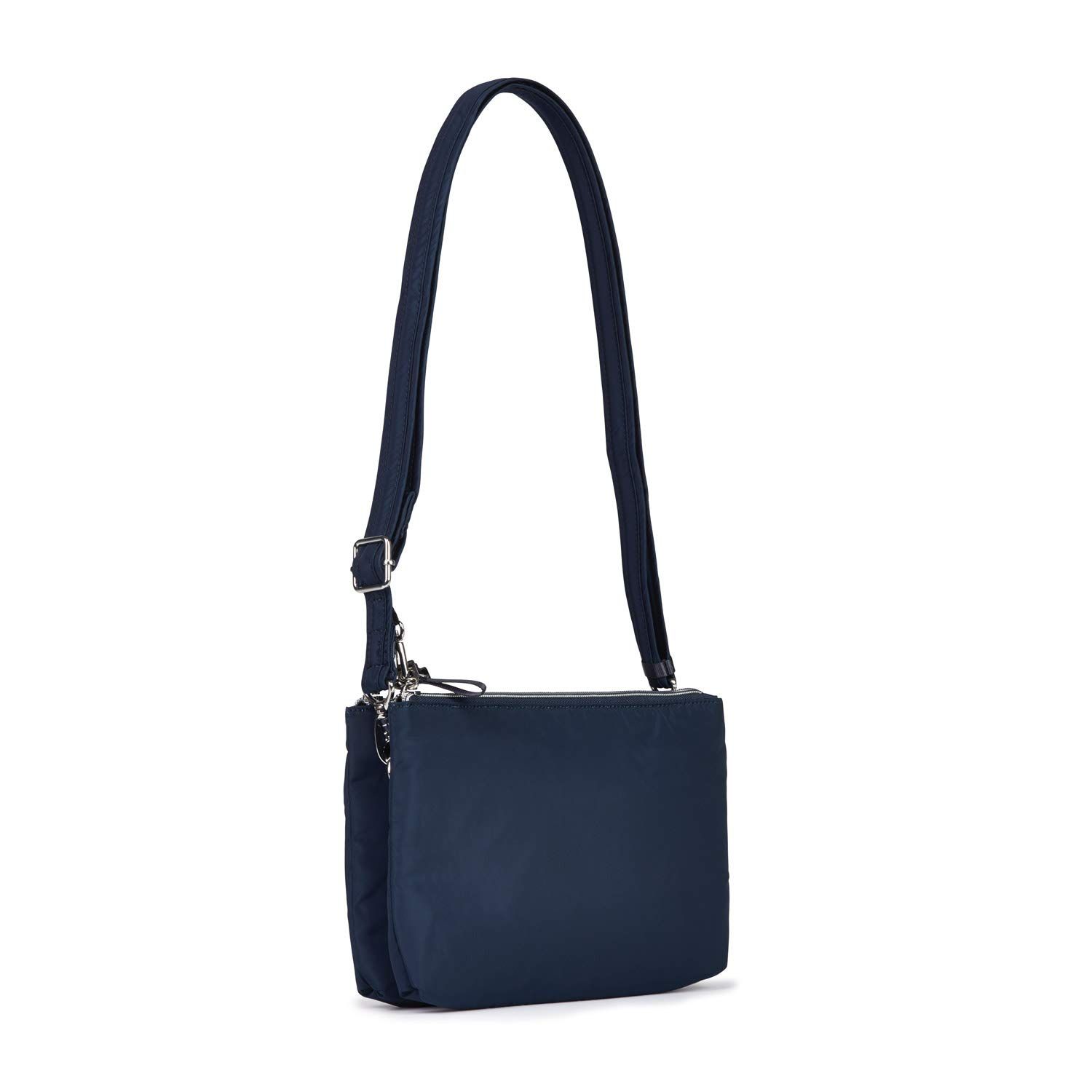 Pacsafe Stylesafe Double Zip Crossbody Navy in the Bags & Backpacks ...