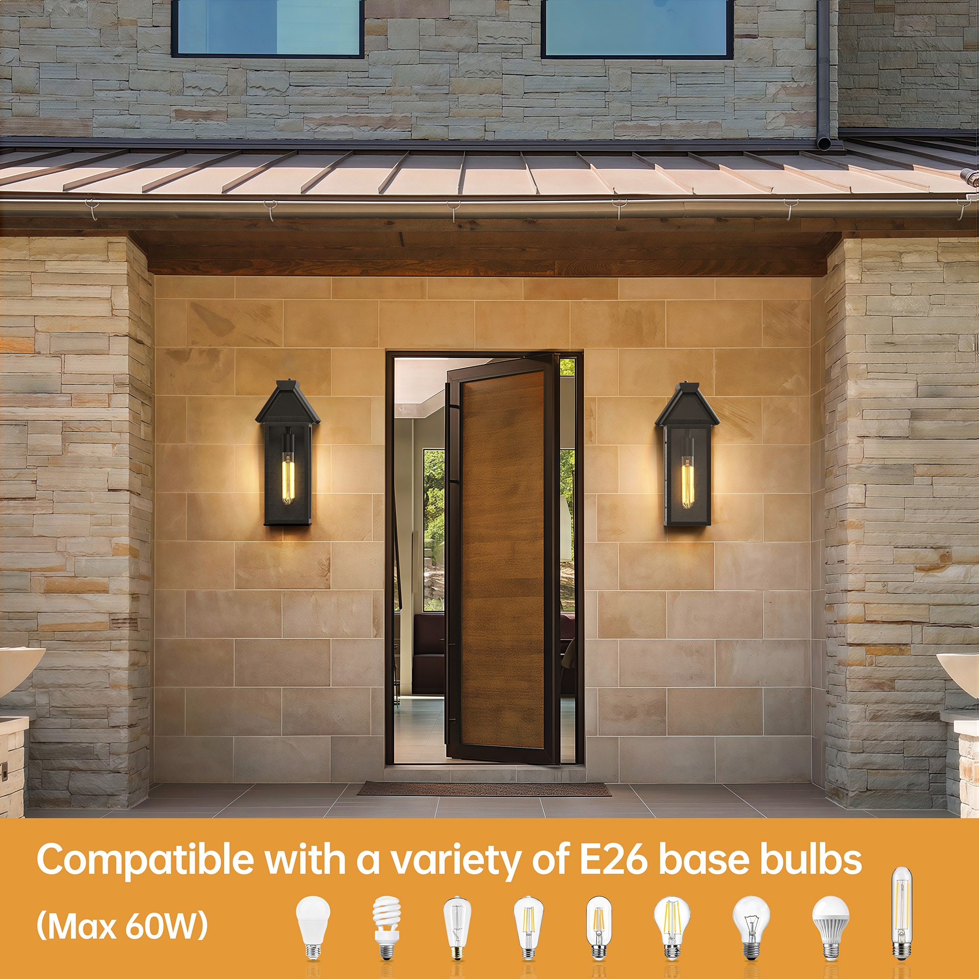 Maxax 7044-1BK Outdoor-Wall-Lighting - View #8