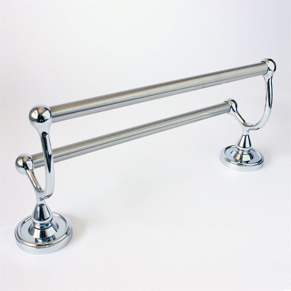 Rusticware 8222CH Midtowne 24-in Chrome Wall mount Double Towel Bar