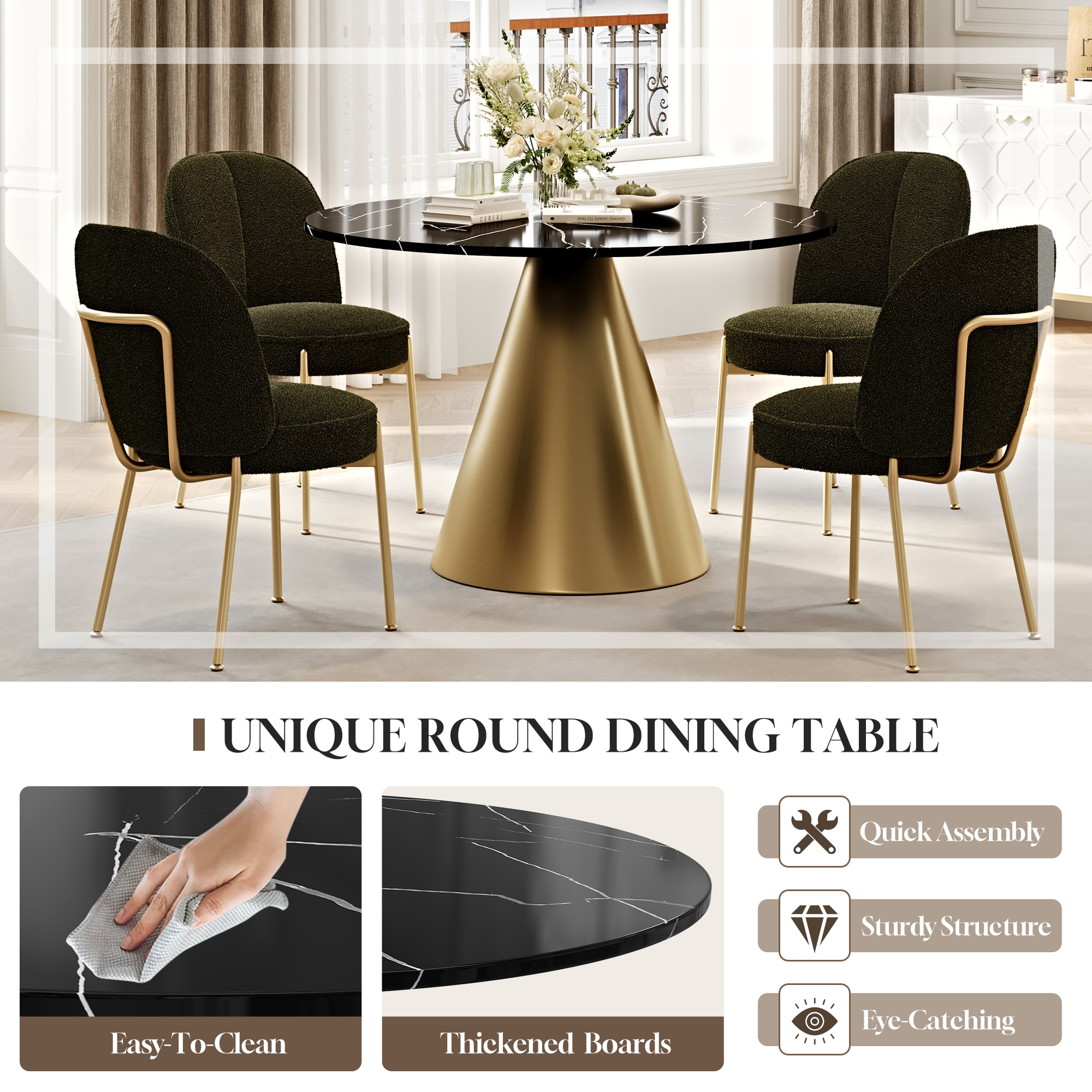 Clihome CL-R3BKBGDM05 Dining-Sets - View #5