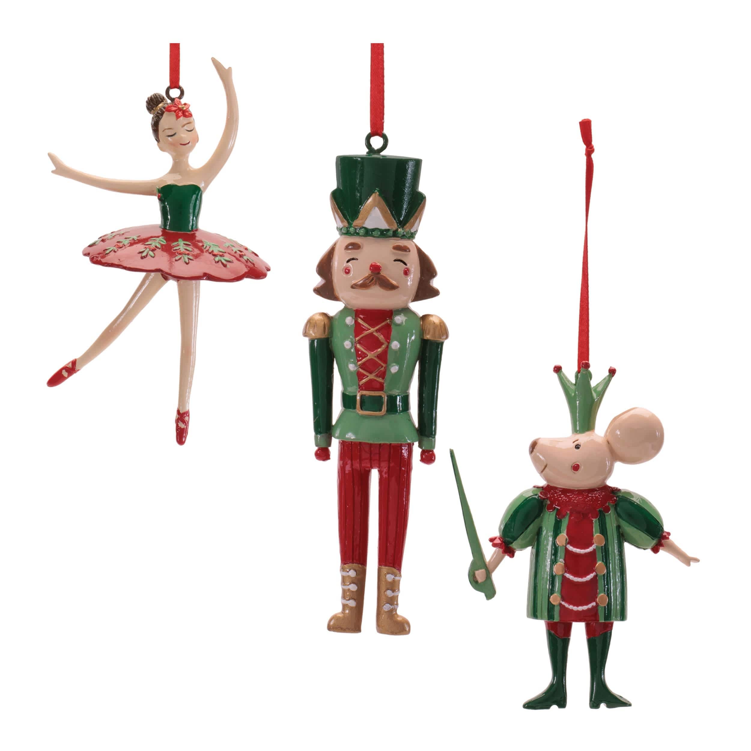 Melrose International Nutcracker Ballet Ornament Set of 12