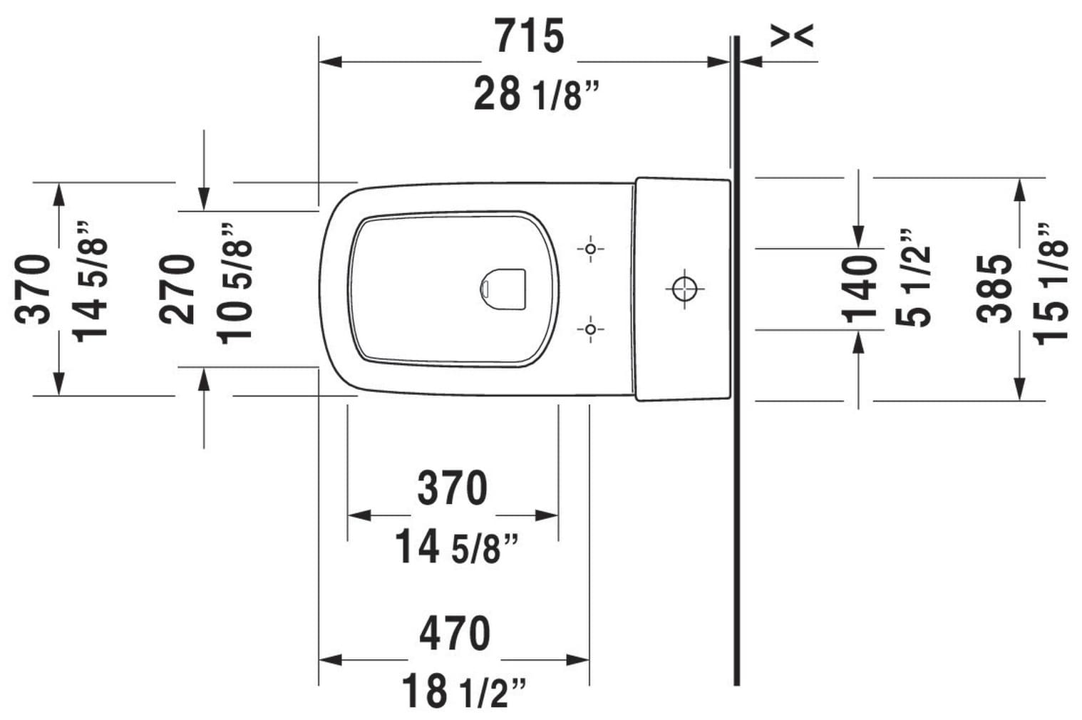 Durastyle White Elongated Dual Flush One-Piece Toilet