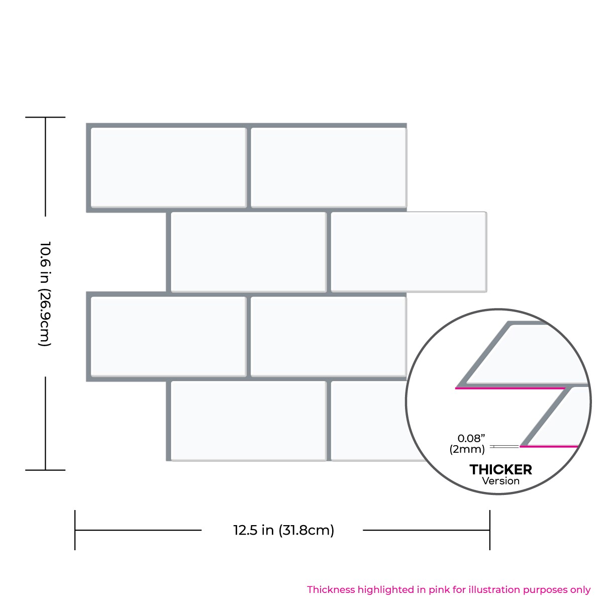 Tic Tac Tiles TSB53-10 Ceramic-Tile - View #2