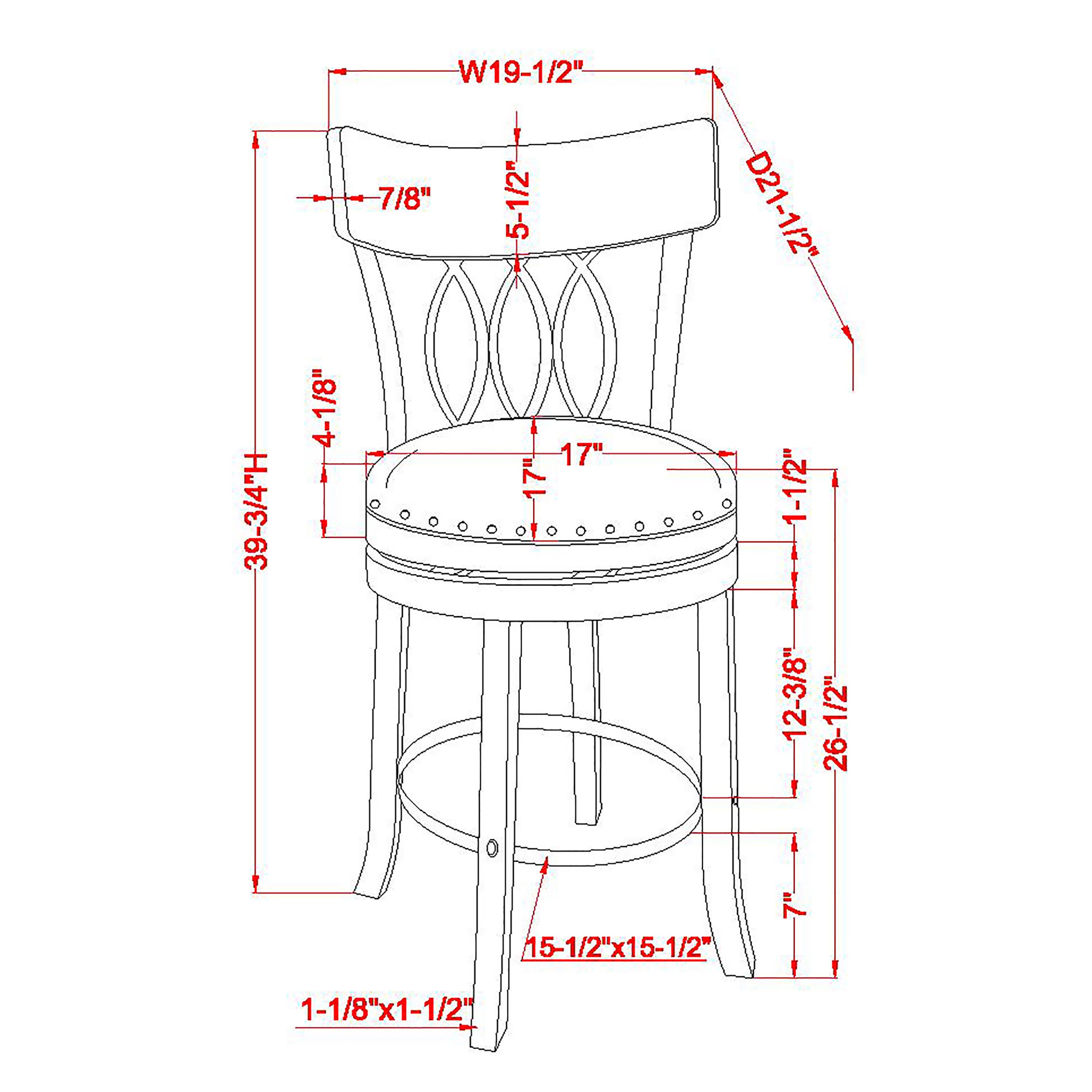 Furniture of America IDF-BR817A-24 stools - View #8