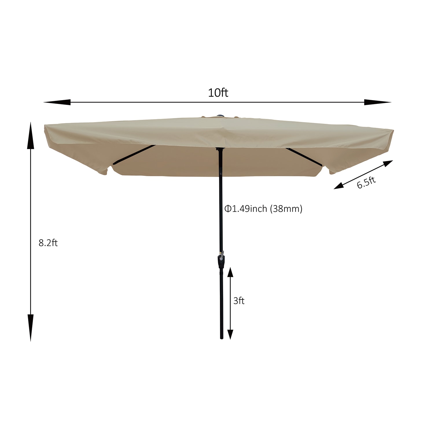 SINOFURN SYA810053RD Umbrellas-2 - View #2