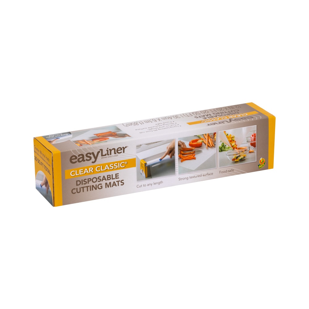 Duck Brand Clear Classic Easy 286230 Non-Adhesive Shelf Liner, 12