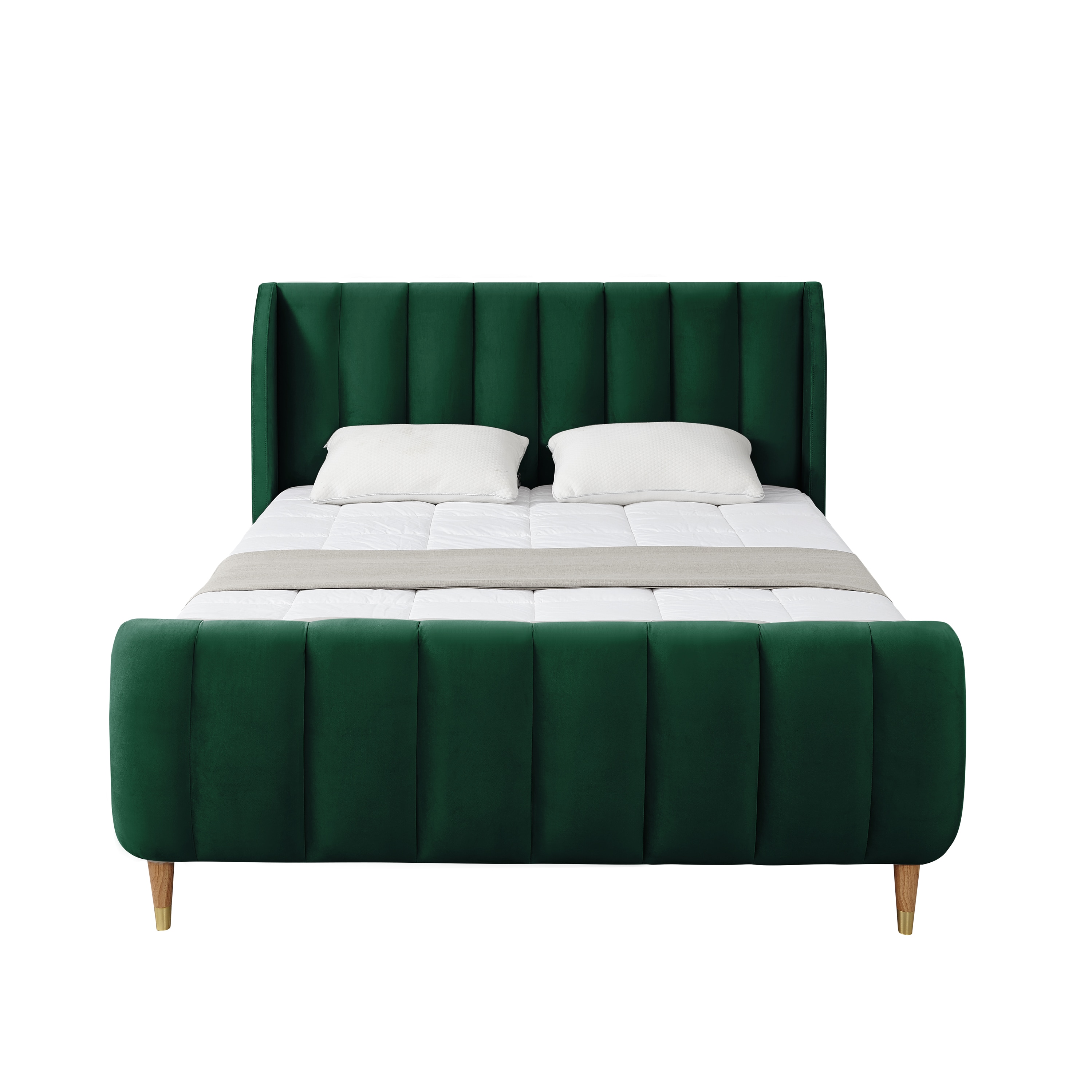 Loft Lyfe LBD416-02HGK-LS Hunter Green King Wood Platform Bed
