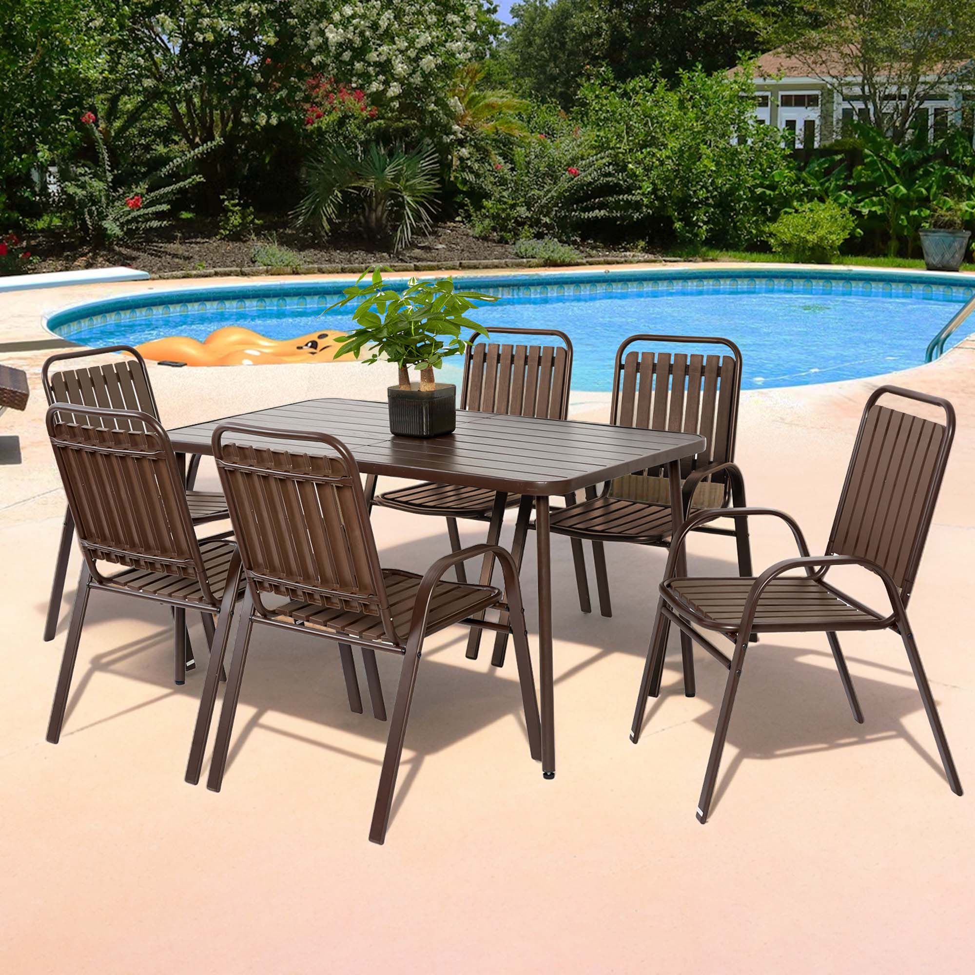Fun Orange FUNS2HW11 Patio-Dining-Sets - View #3