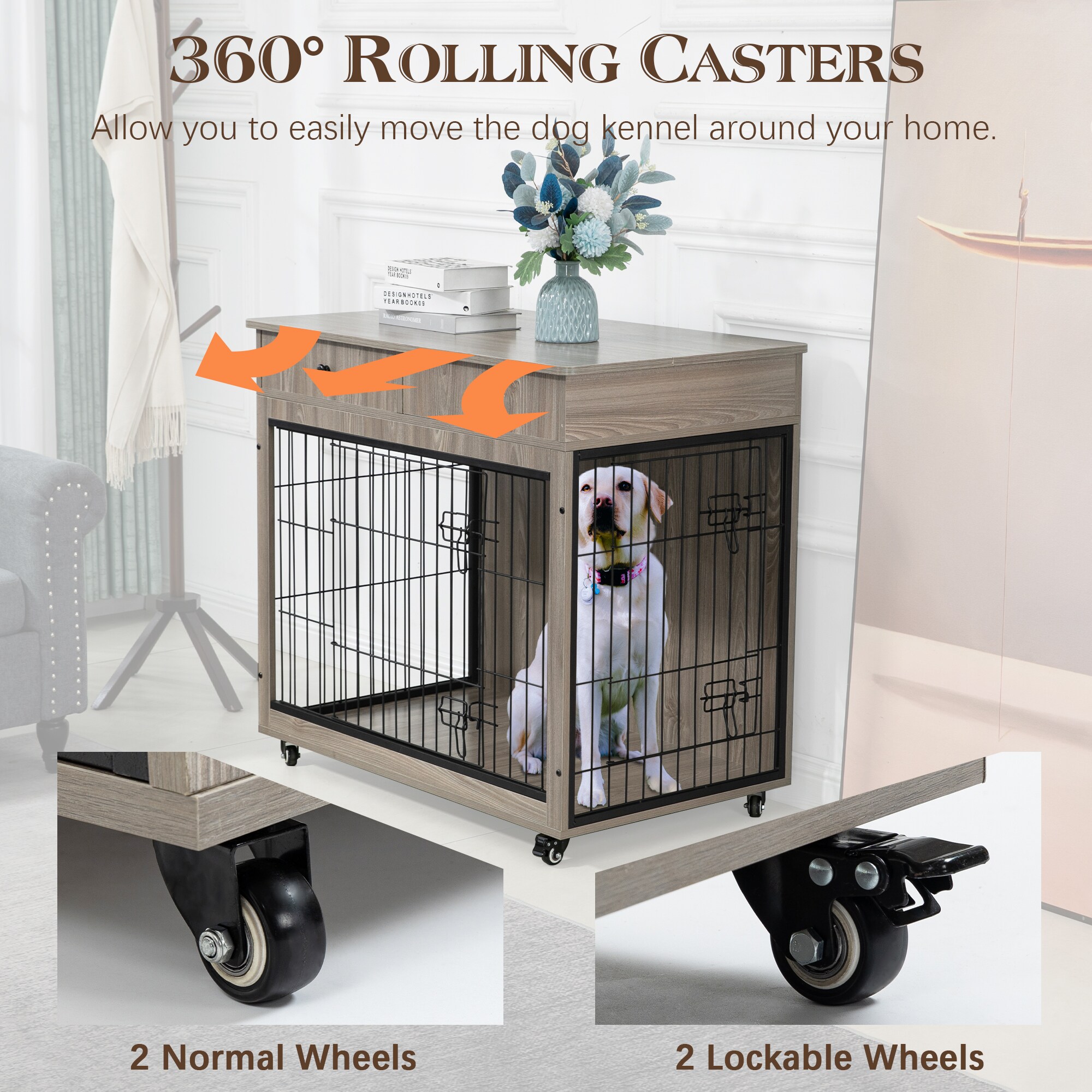 LIVIZA GIJ-DC005-39GY Pet-Crates-Carriers - View #6