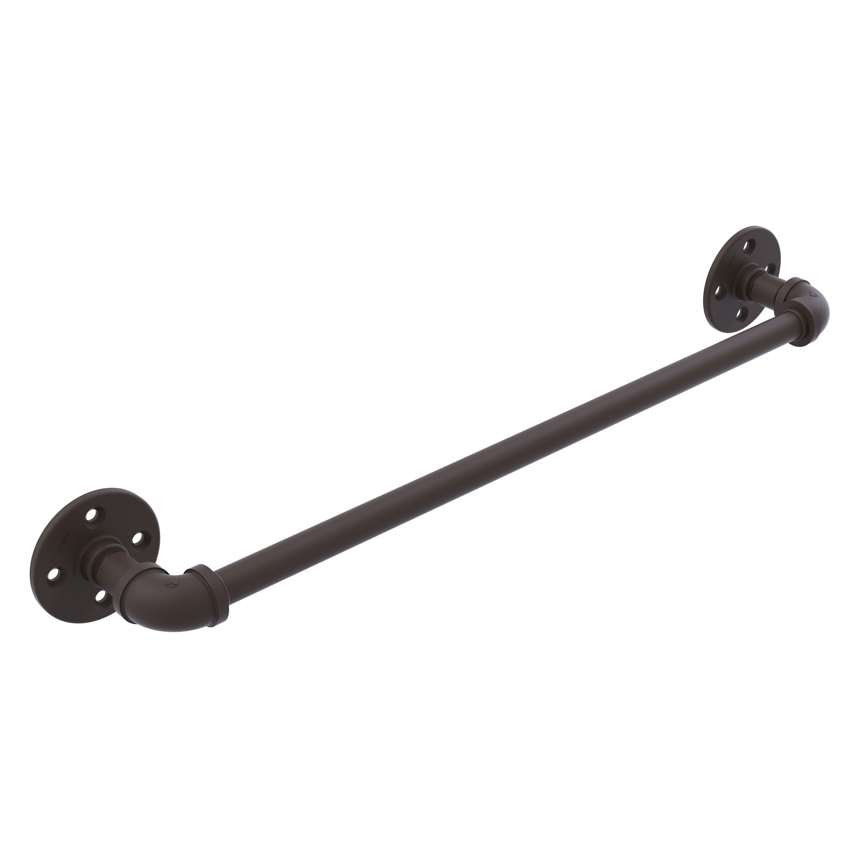 Allied Brass P-200-24-TB-ORB Pipeline 24-in Oil-rubbed bronze Wall mount Single Towel Bar