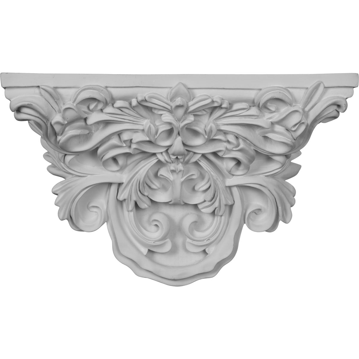 Ekena Millwork SH09X15X05TU 14.625-Inches L x 5-Inches D x 8.875-Inches H White Rectangular Floating shelf