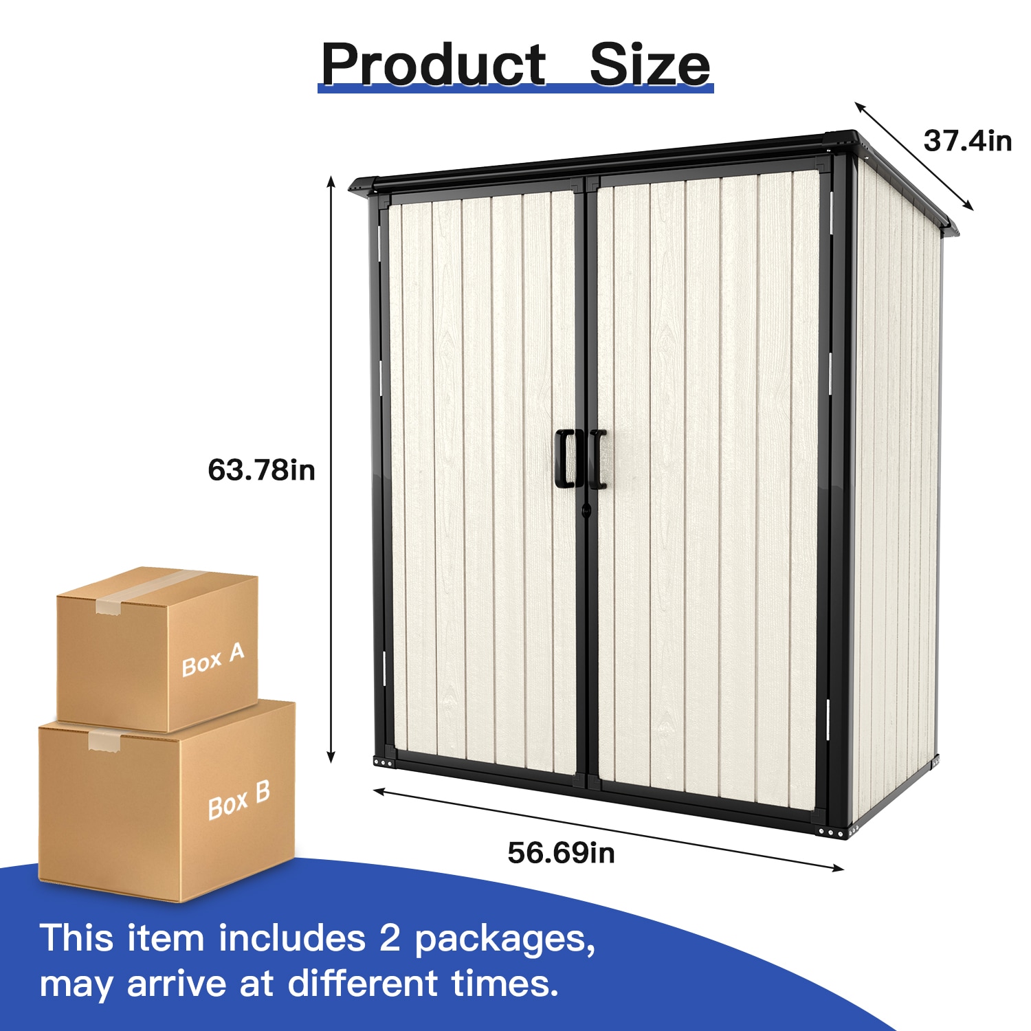 AOXUN AX-40403G Vinyl-Resin-Storage-Buildings - View #6