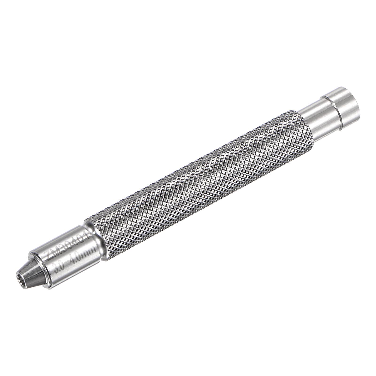 Unique Bargains Watch Crown Winder Tool 3-4mm Manual Mechanical Winding Instrument Silver Stainless Steel Watch Repair Helper