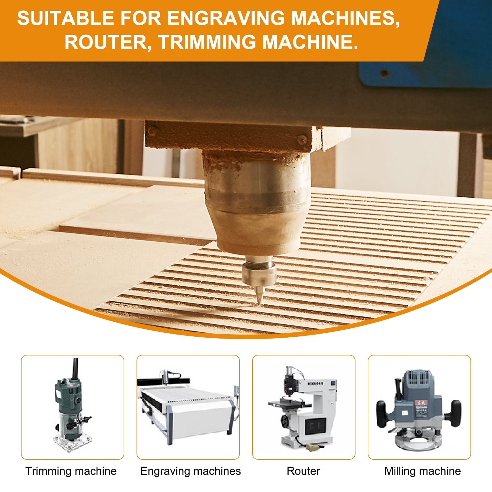 Unique Bargains S26022700UX1257 Edge-Forming-Router-Bits - View #5