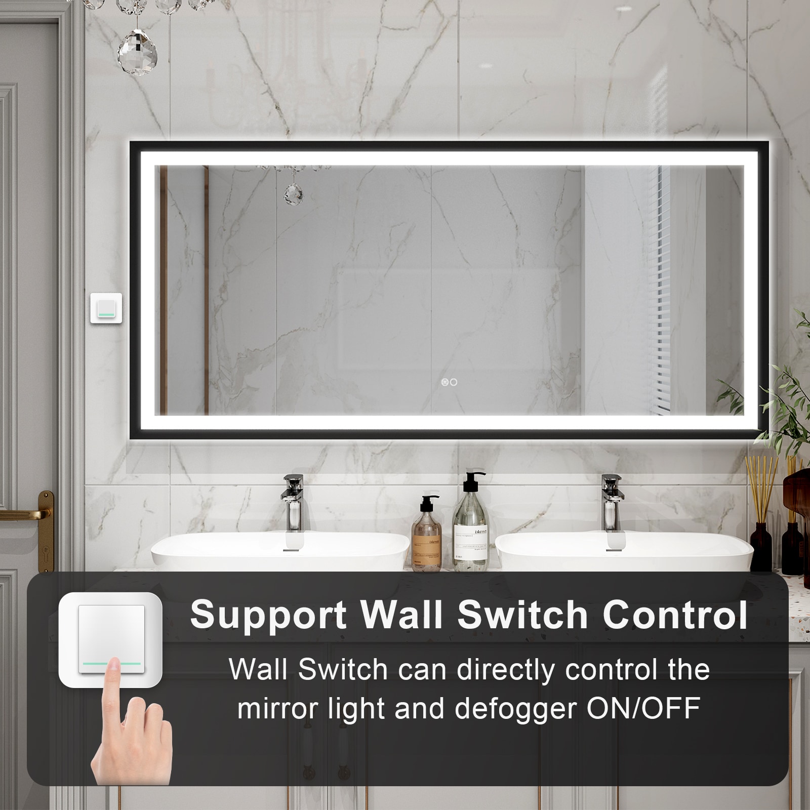 WELLFOR DH-MC04-6036SF2 Framed-Bath-Mirrors - View #8