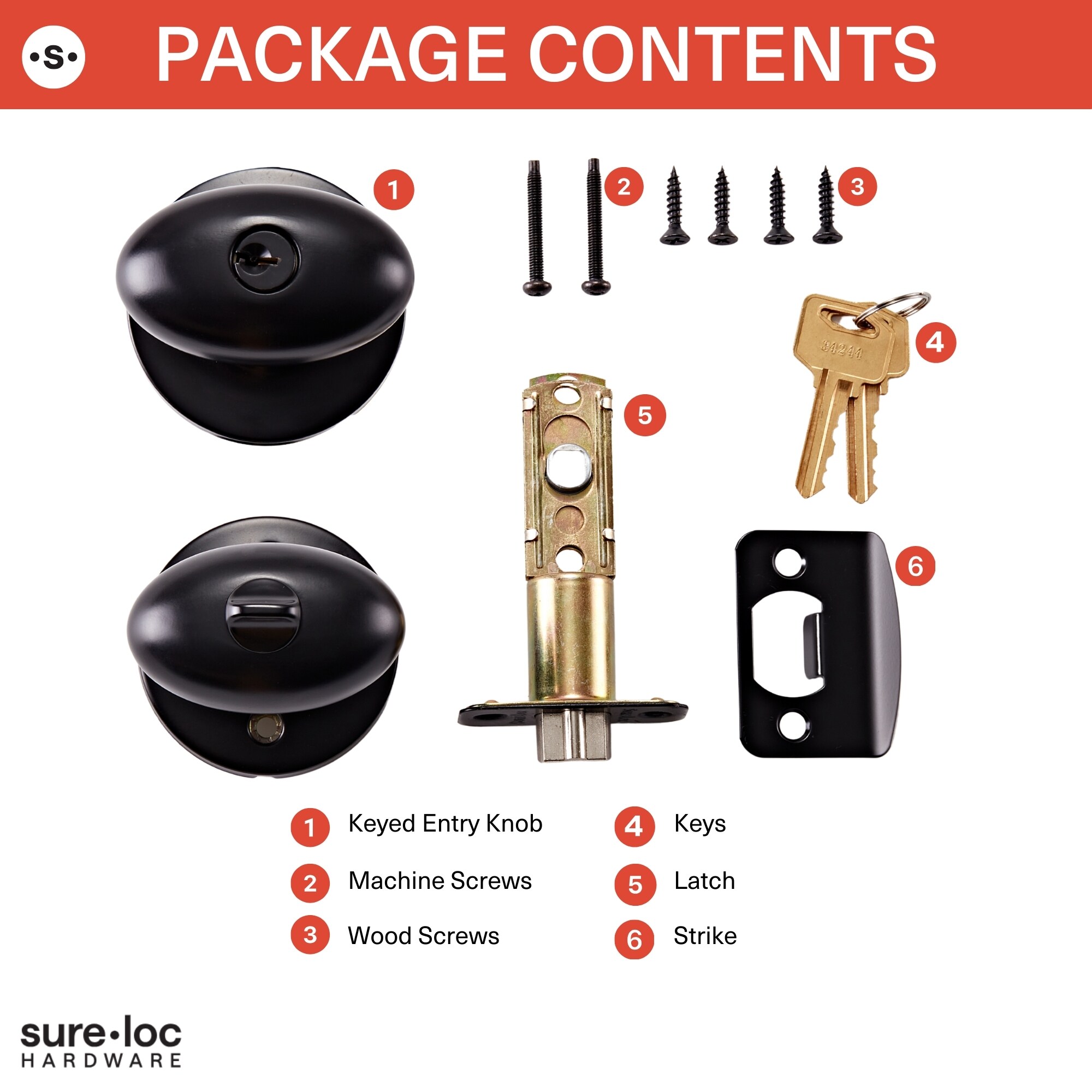 Sure-Loc Hardware AR107 15A Door-Knobs - View #12