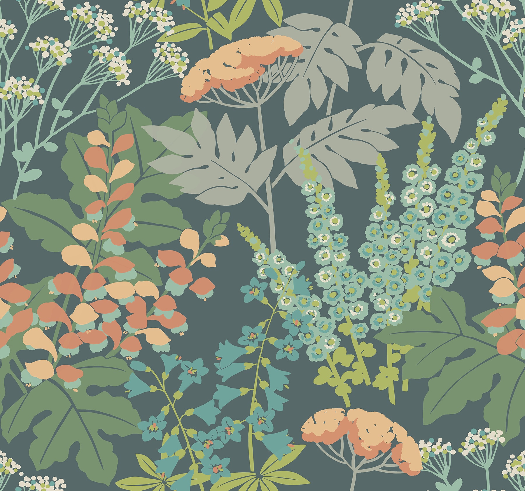 A-Street Prints 2973-90008 Daylight 60.8-Sq. Feet Green Paper Ivy/Vines Unpasted Wallpaper
