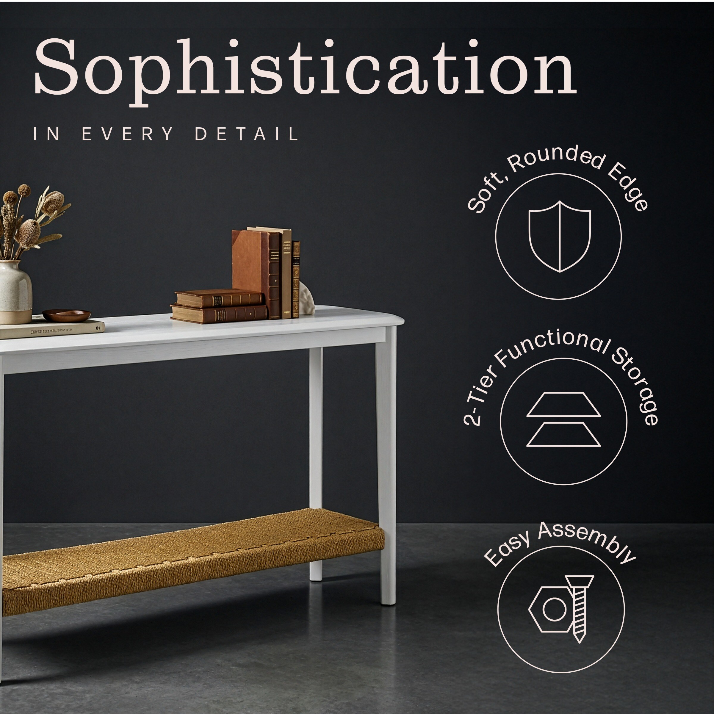 Alaterre Furniture AFTBL-043 Console-Sofa-Tables - View #5