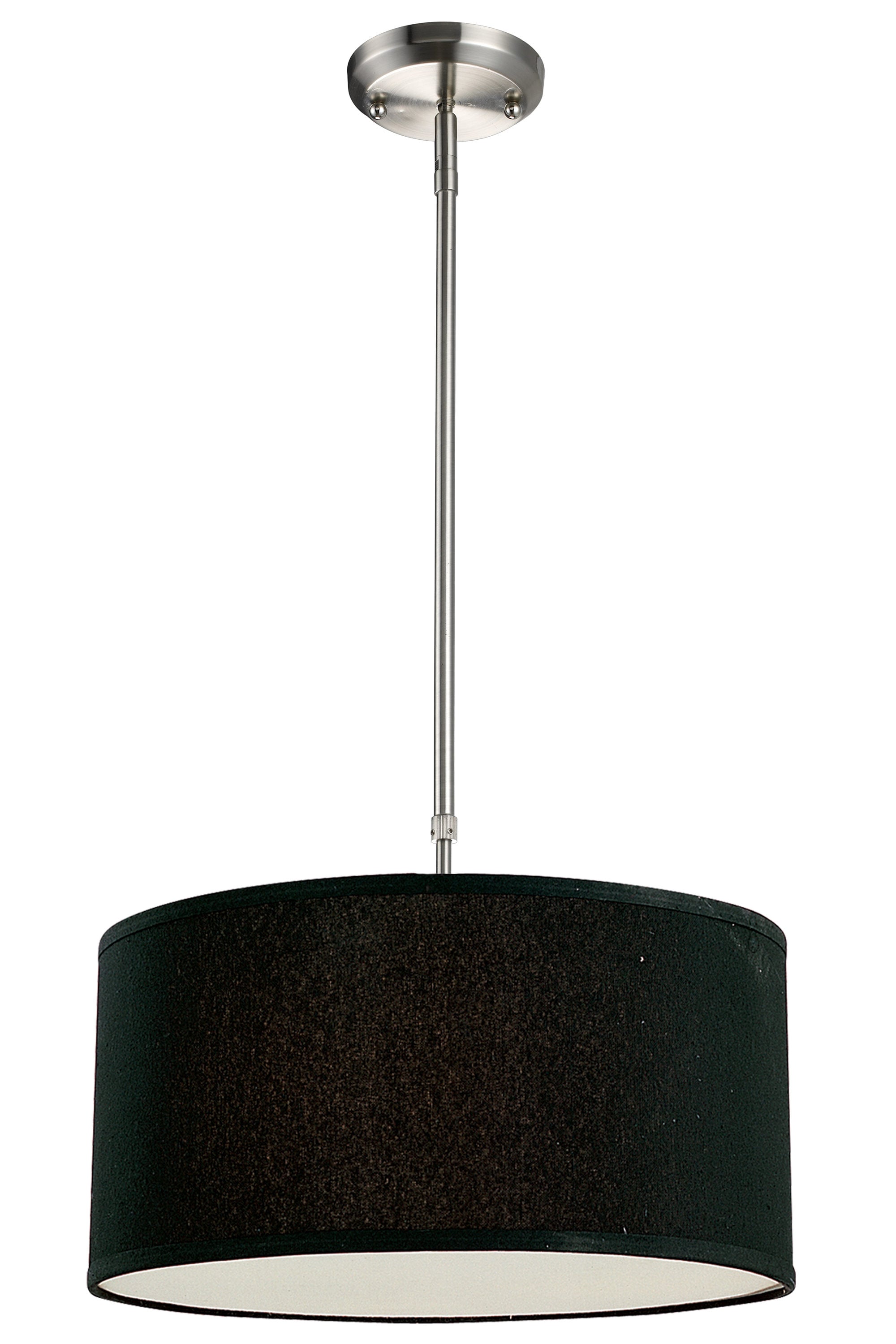 Z-Lite 171-16B-C Albion 3 -Light Brushed Nickel Modern/contemporary Drum Medium Hanging Pendant light