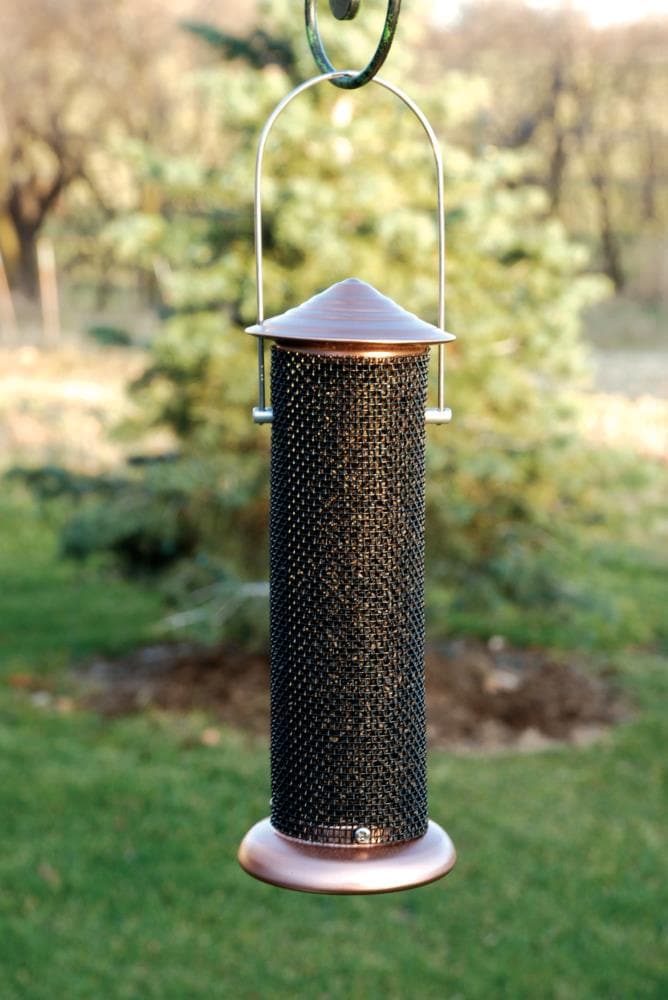 copper finch feeder