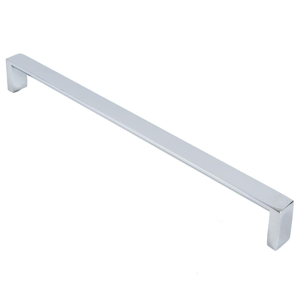 Rusticware 957CH Pulls 12-in , 305mm Center to Center Polished Chrome Dual Mount Rectangular Handle