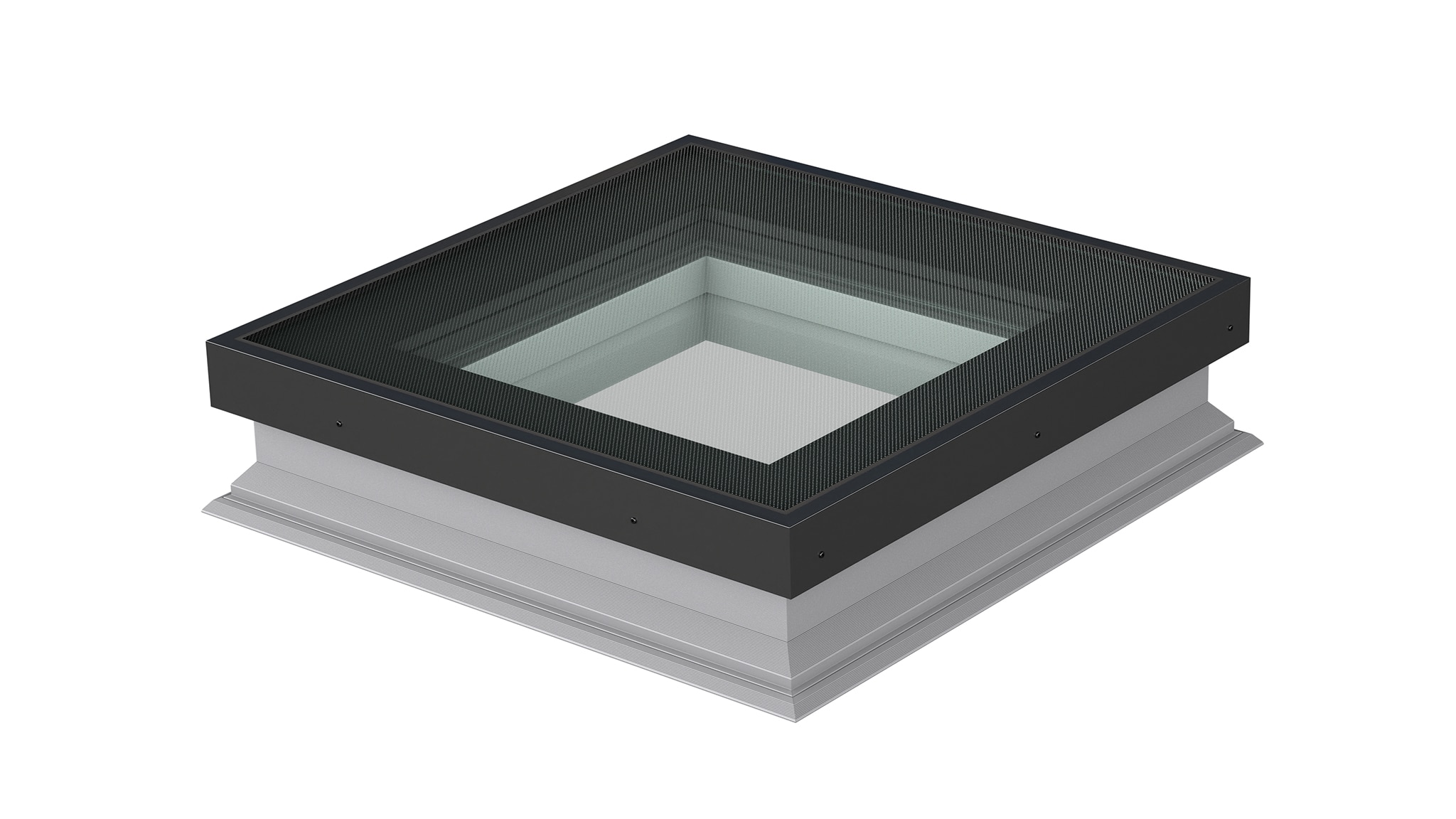 FAKRO 29-in x 34-1/2-in Flat roof access Deck mount Aluminum Skylight with Laminated Low-E Glass