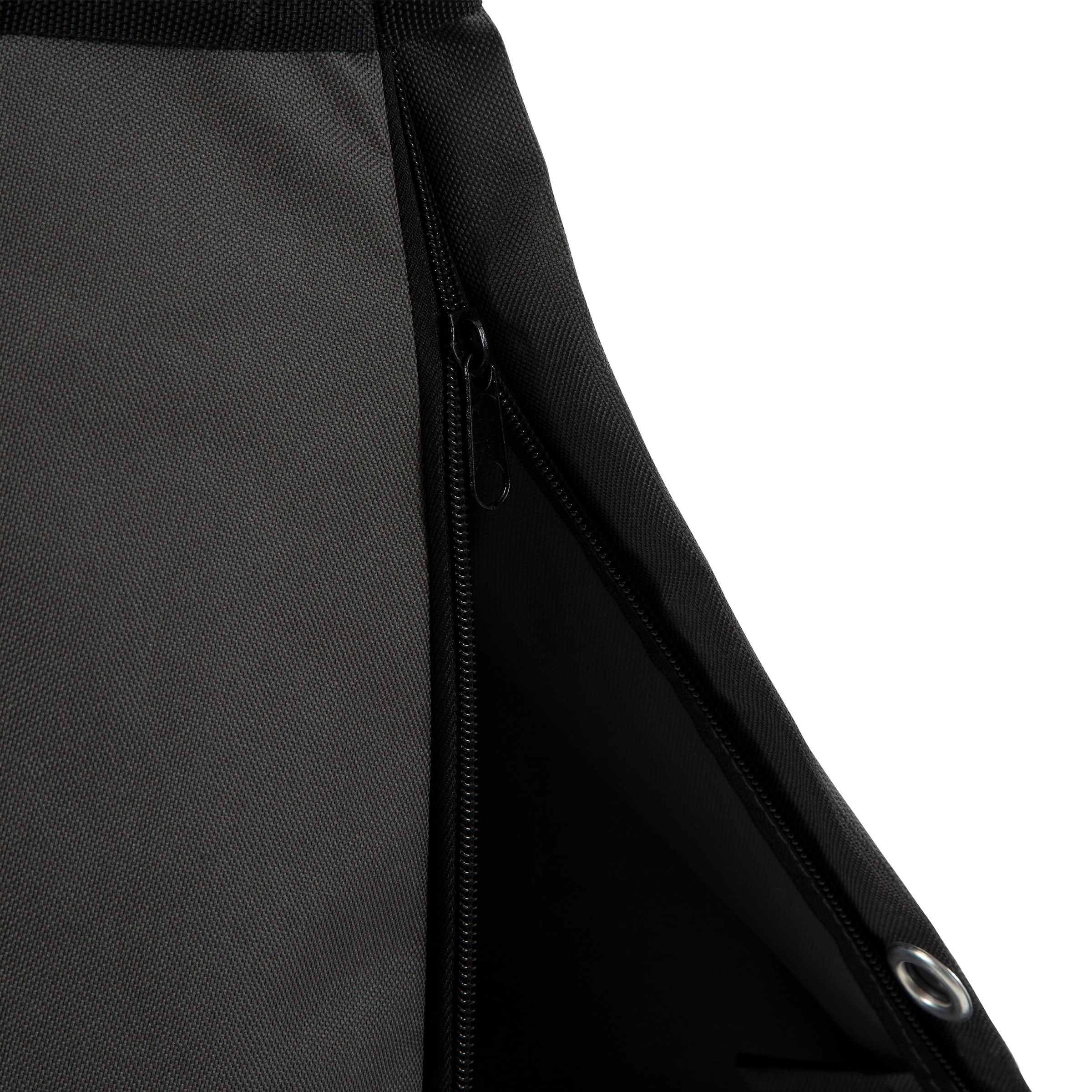 Heavy-Duty Gray Waterproof Patio Umbrella Cover with Metal Zipper