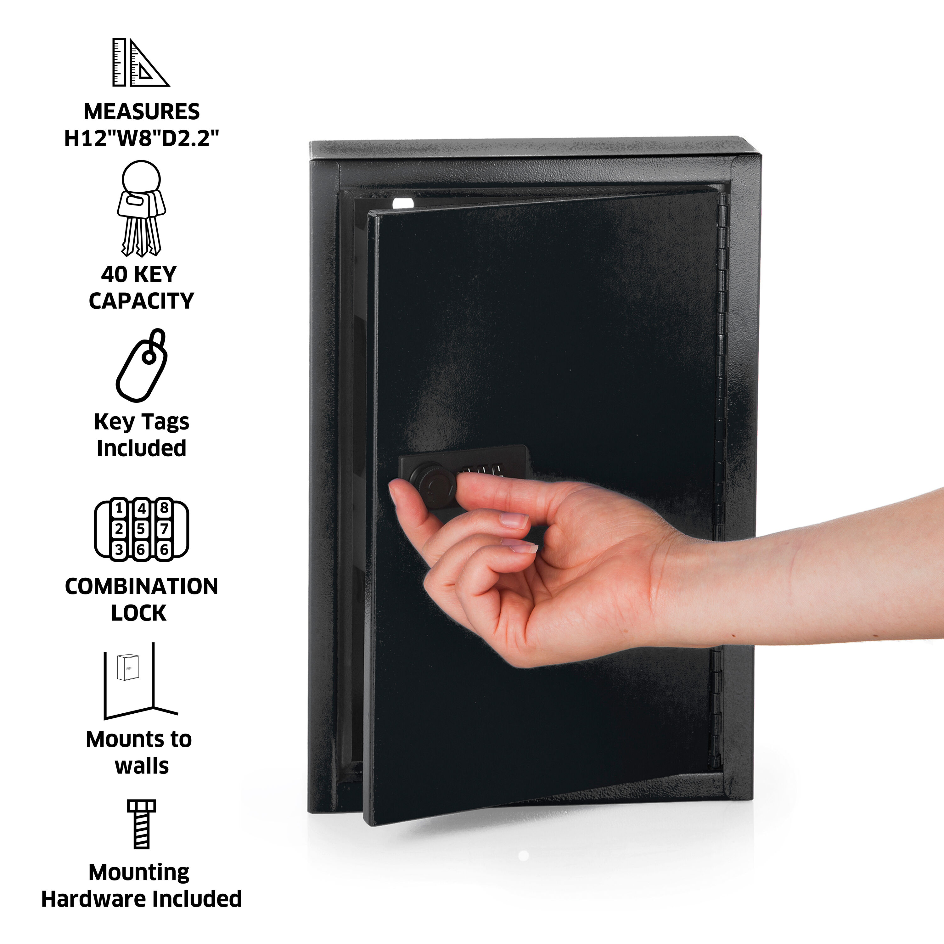 AdirOffice 682-40-BLK-689-PKG Key-Safes - View #5
